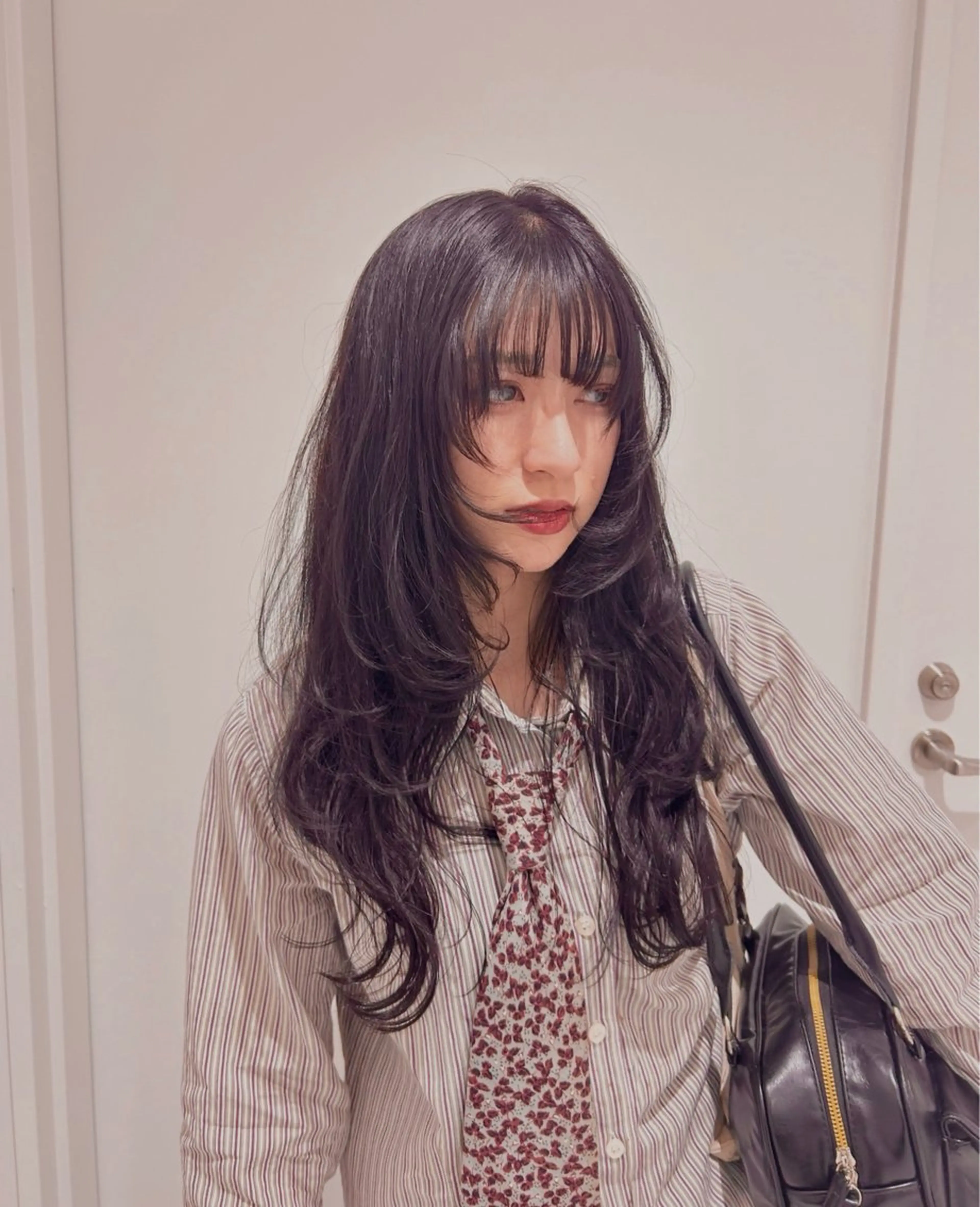 ロング カラー 👔ボブ﹨似合 わせパーマ🩳ももかのヘアスタイル