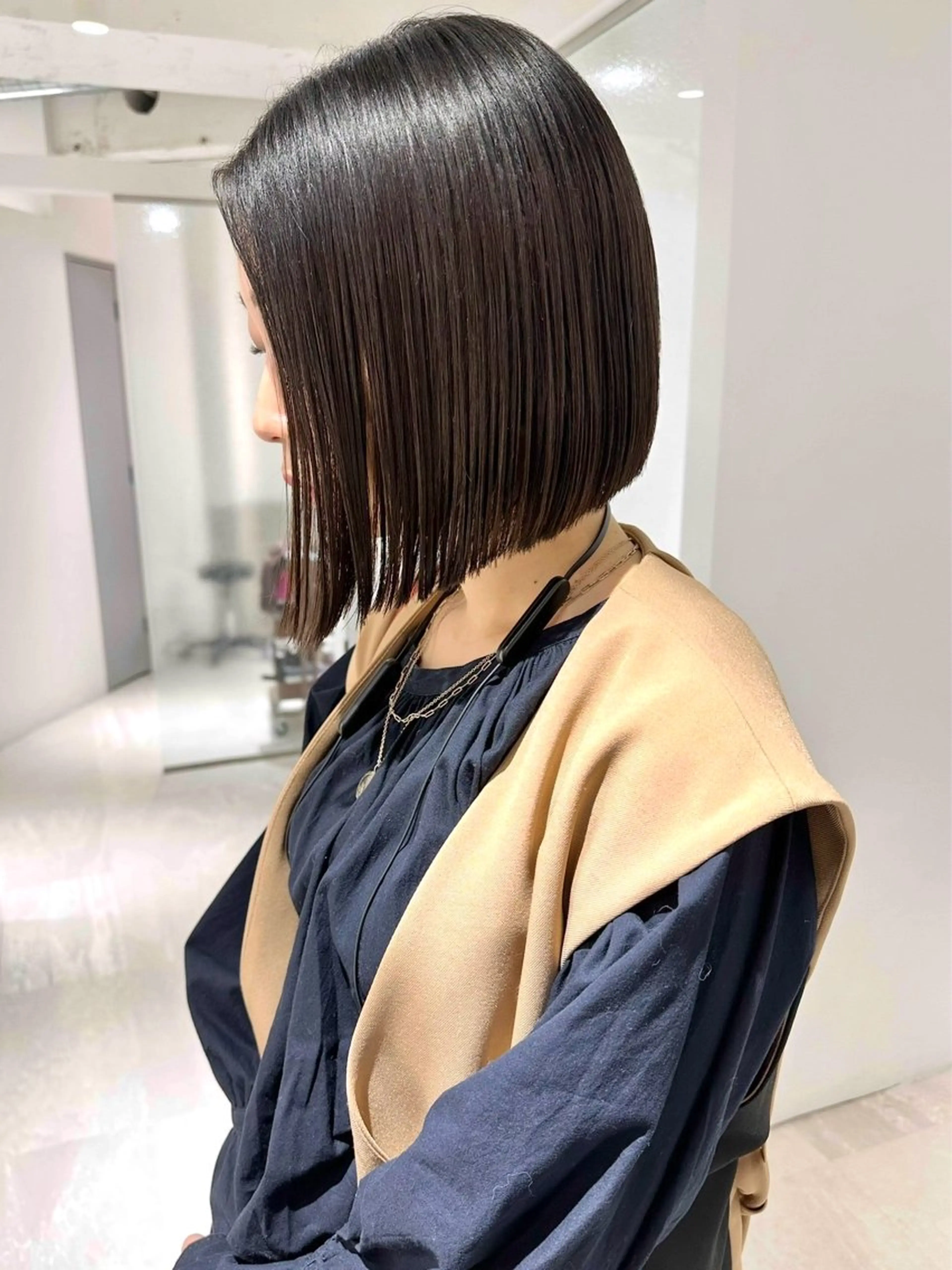 ショート 髪質改善 似合わせカット 縮毛矯正 トリートメント カット 縮毛矯正 トリートメント 銀座No.1髪質改善 縮毛矯正/本木のヘアスタイル