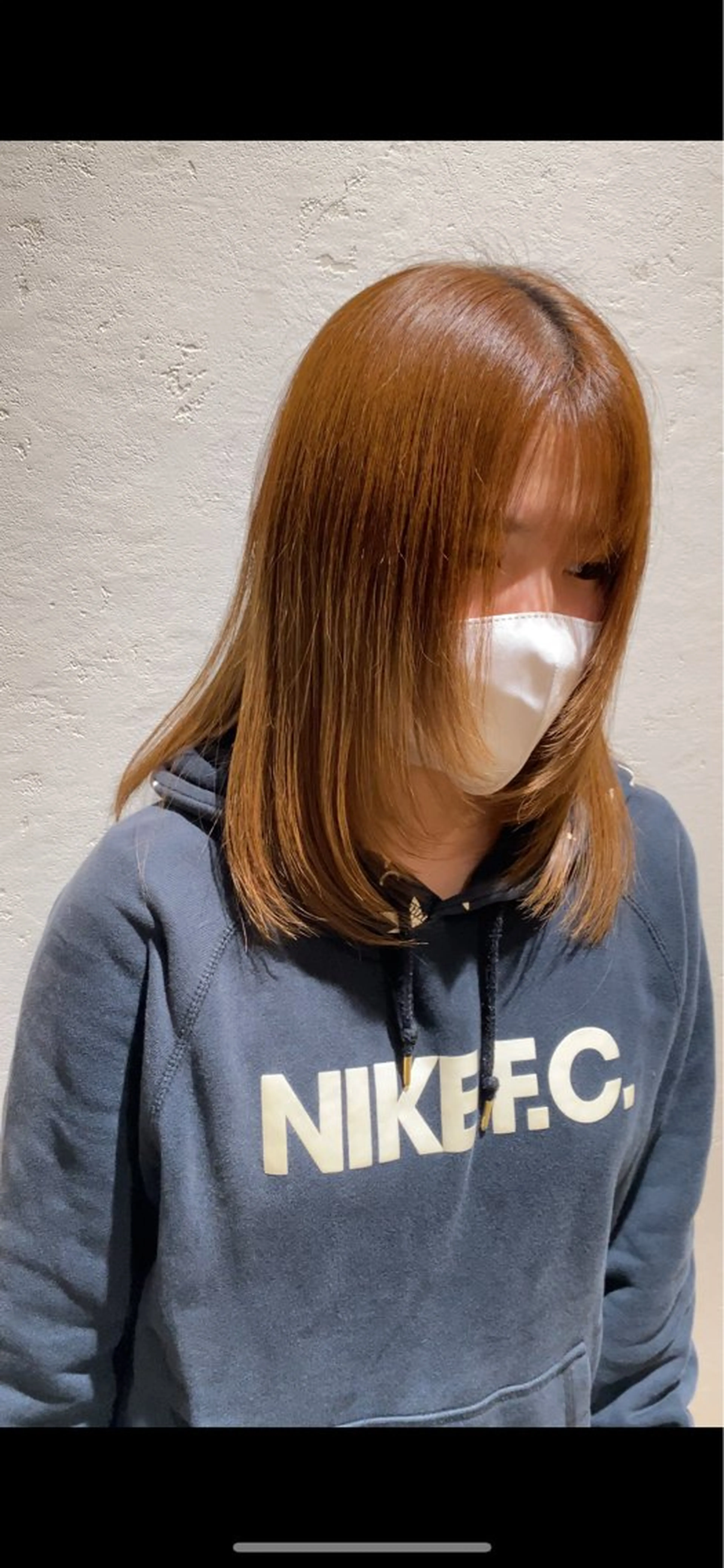ミディアム ハイレイヤー レイヤーカット 中村 莉子のヘアスタイル