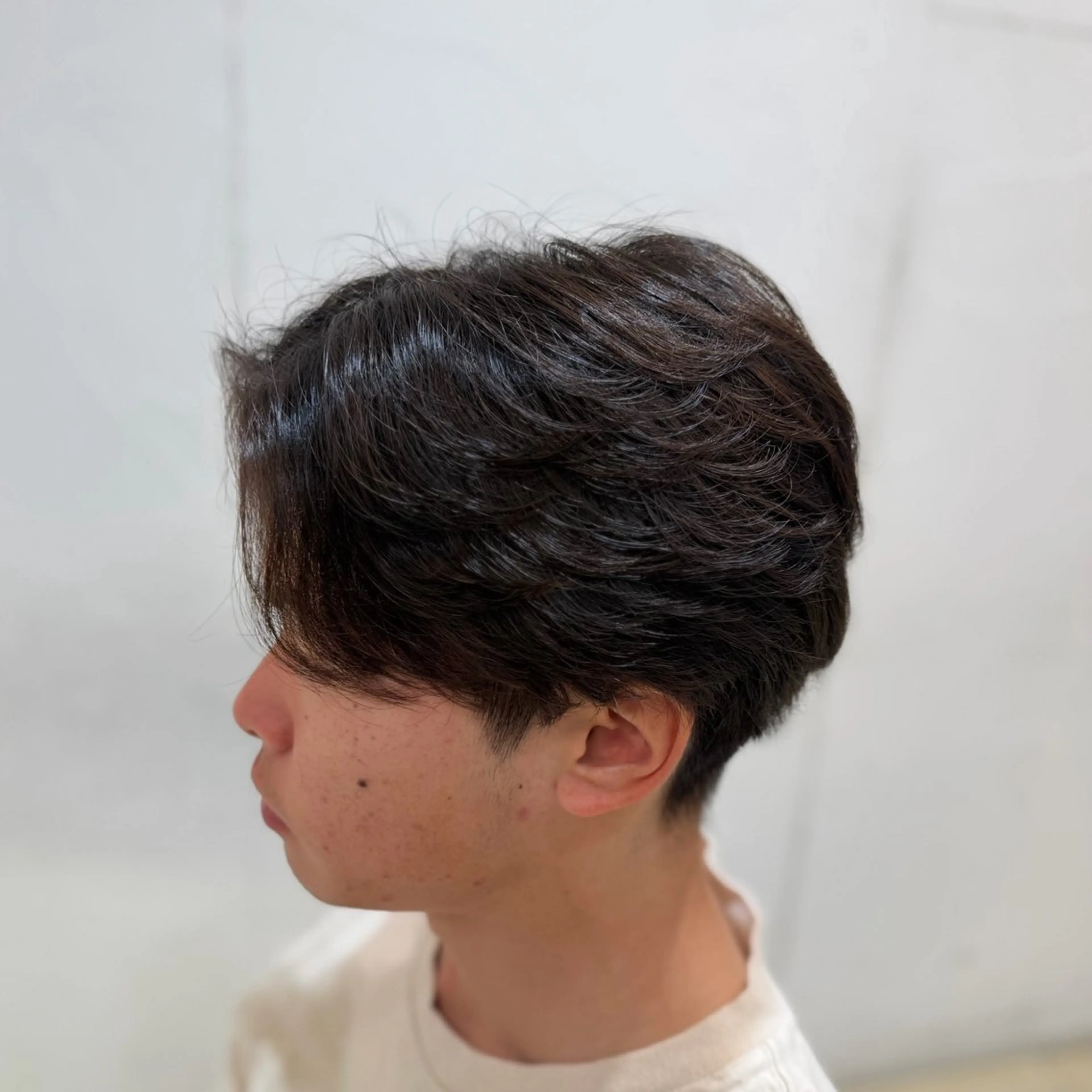 メンズ フェザーパーマ メンズパーマ カット パーマ ☆Ash中目黒 浦野遥☆*。のヘアスタイル