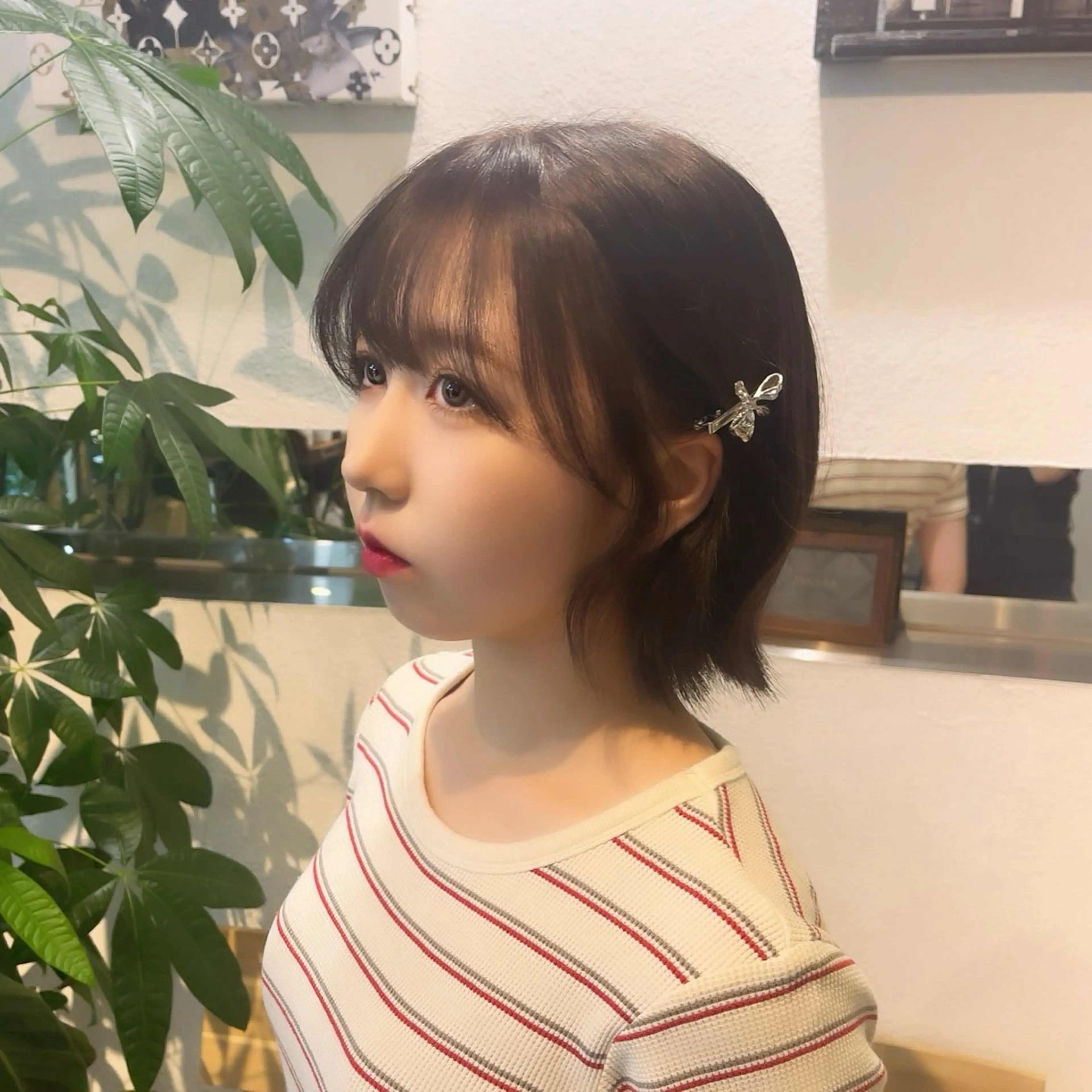 ショート ボブ 顔周りカット 似合わせカット 小顔カット suzuka/透明感 /顔周り/美髪矯正のヘアスタイル