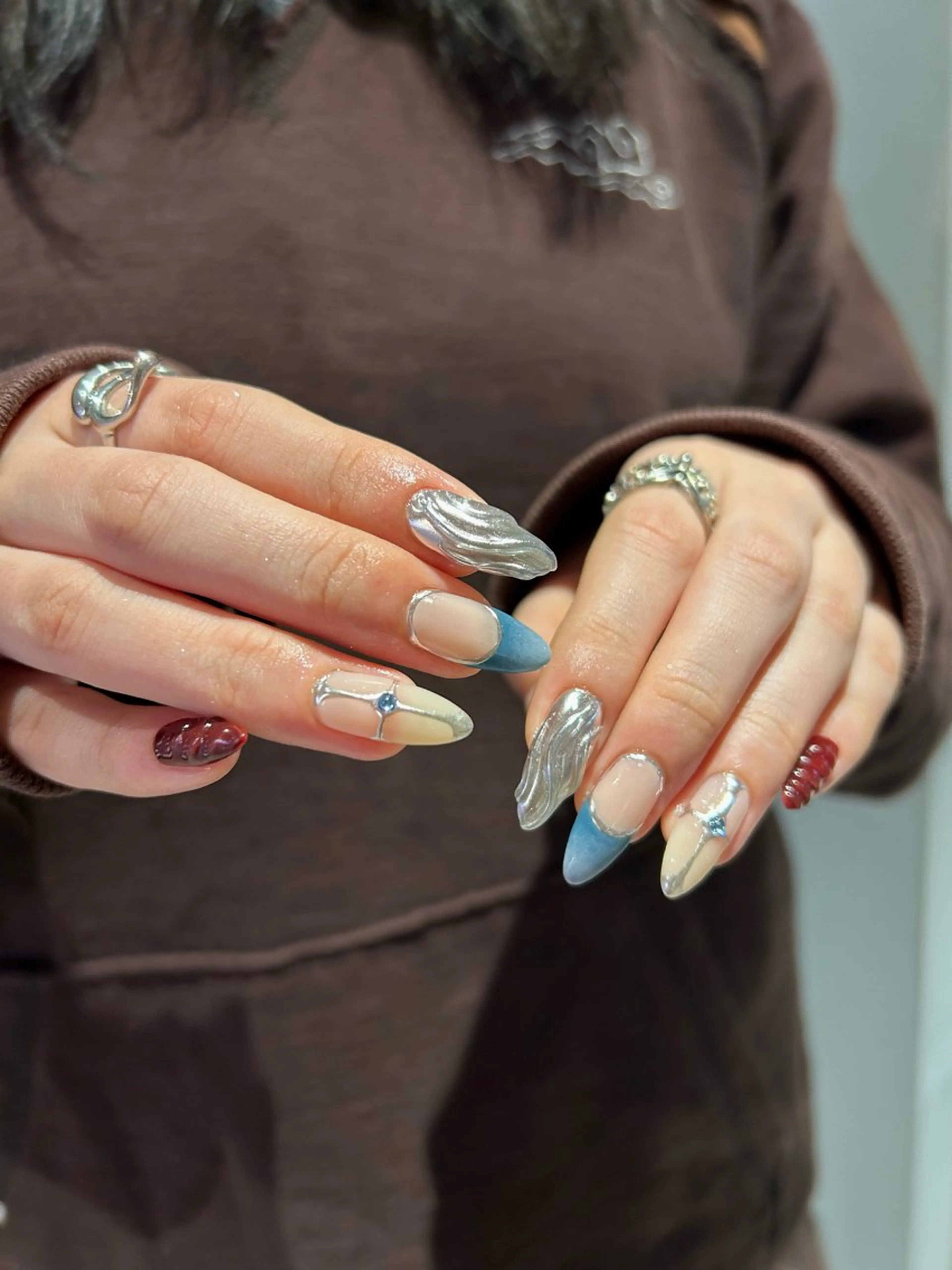 ネイル SEINA_ NAIL🐈‍⬛💗のネイルデザイン