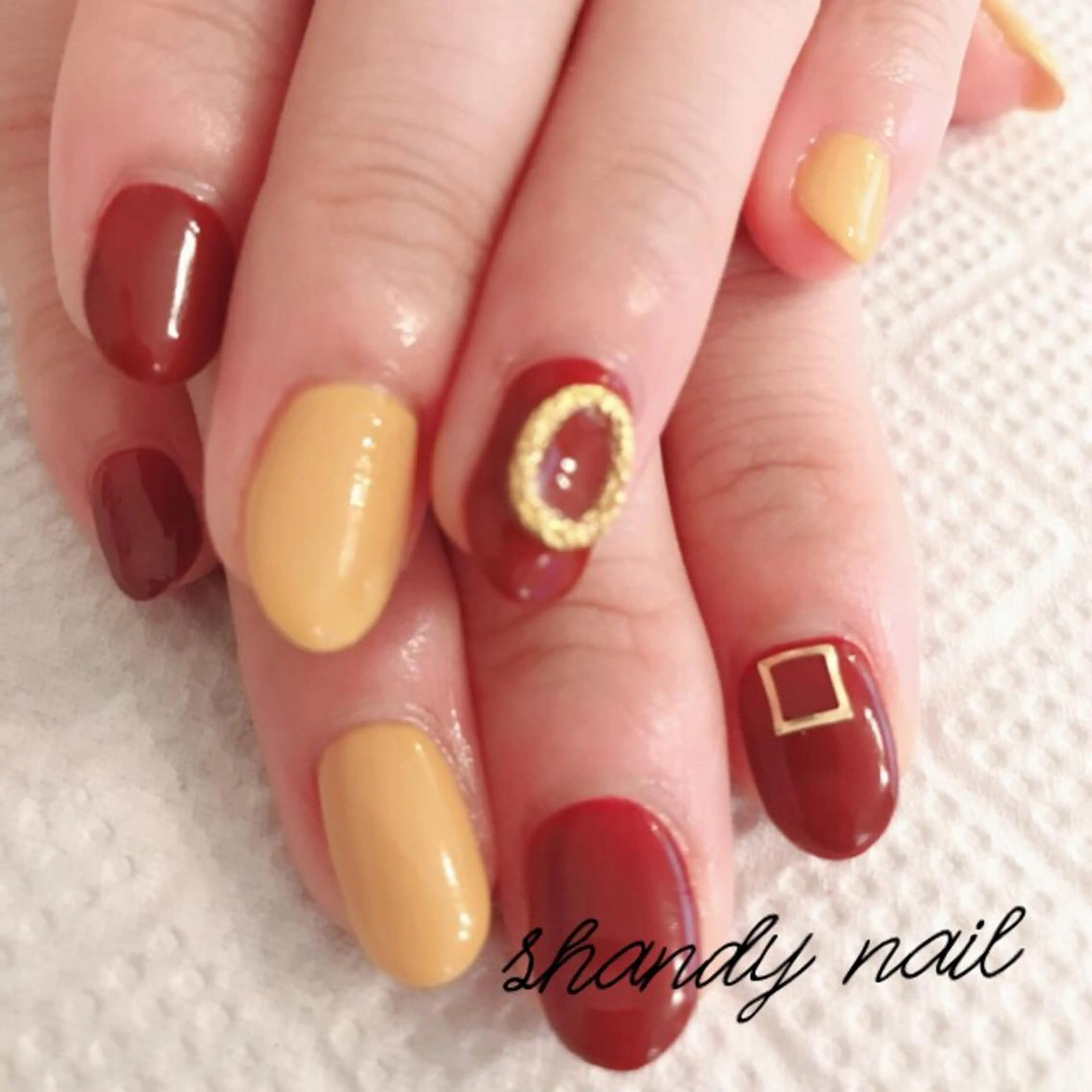 セミロング shandy nailのネイルデザイン