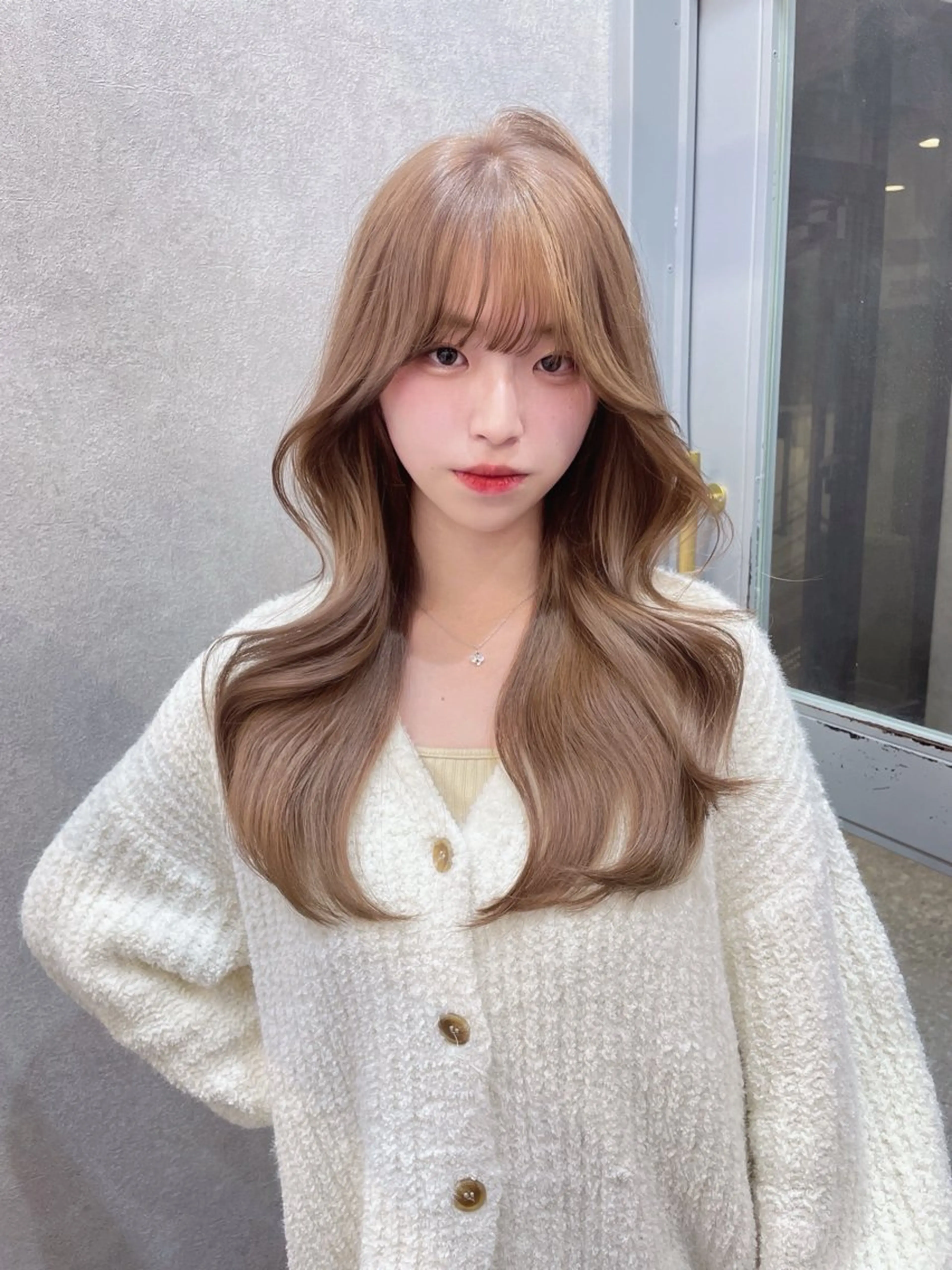 セミロング カラー 韓国風ヘア レイヤーカット カット ヘアカラー ✨レイヤー/韓国 /✨ヘア山下　遥のヘアスタイル