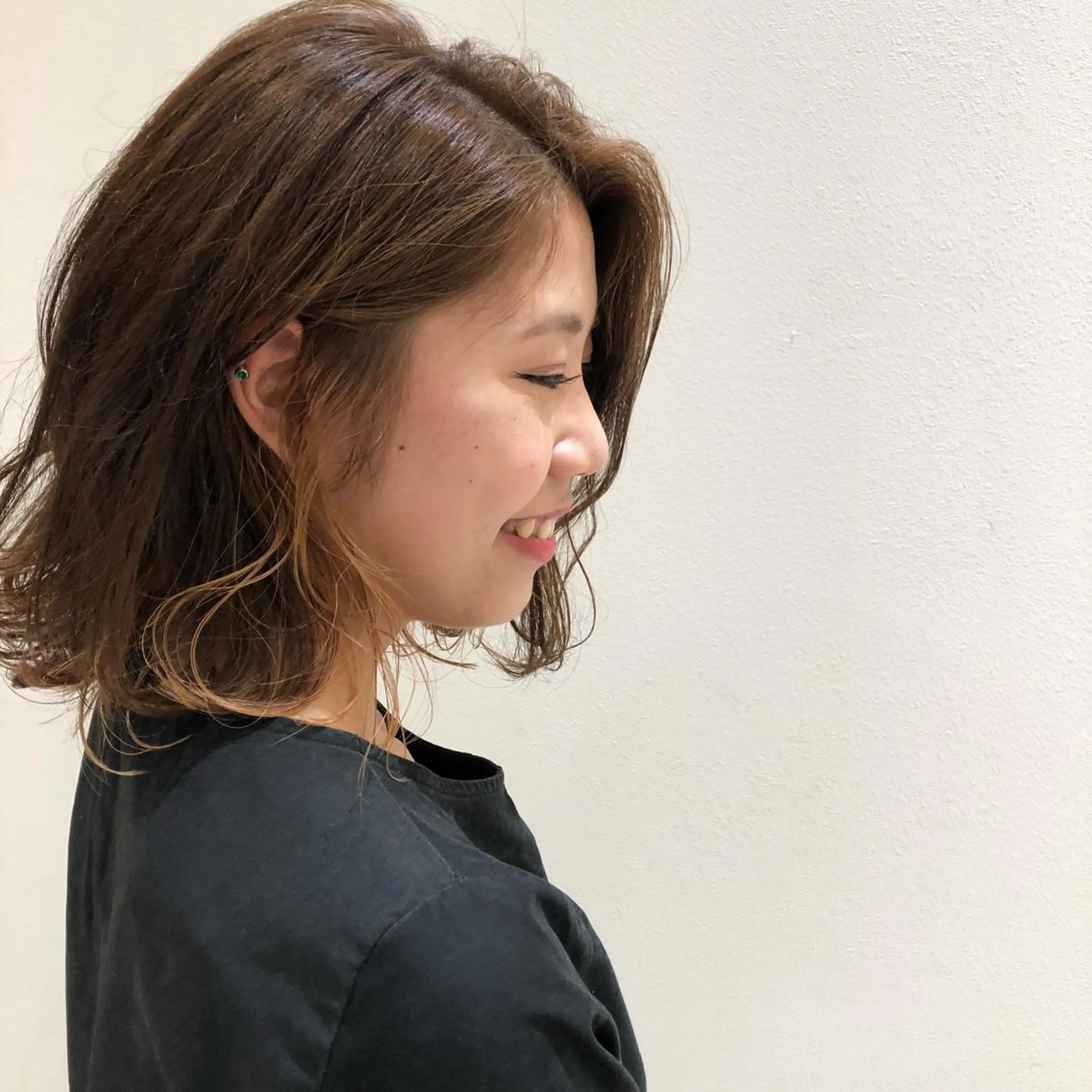 ミディアム カラー ktwo/難波 /似合わせ/木浦のヘアスタイル