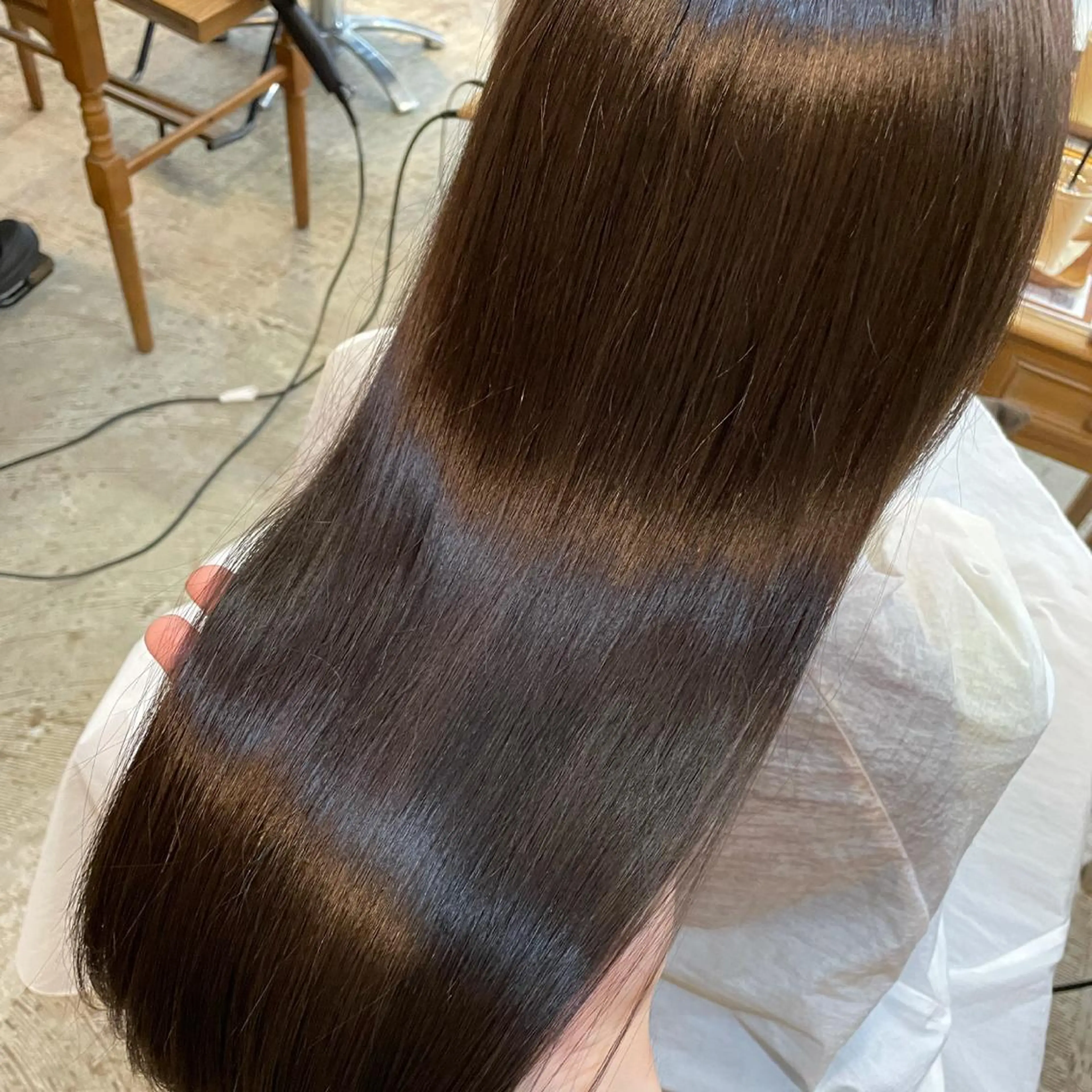 セミロング カラー 縮毛矯正×髪質改善 小笠原大樹のヘアスタイル