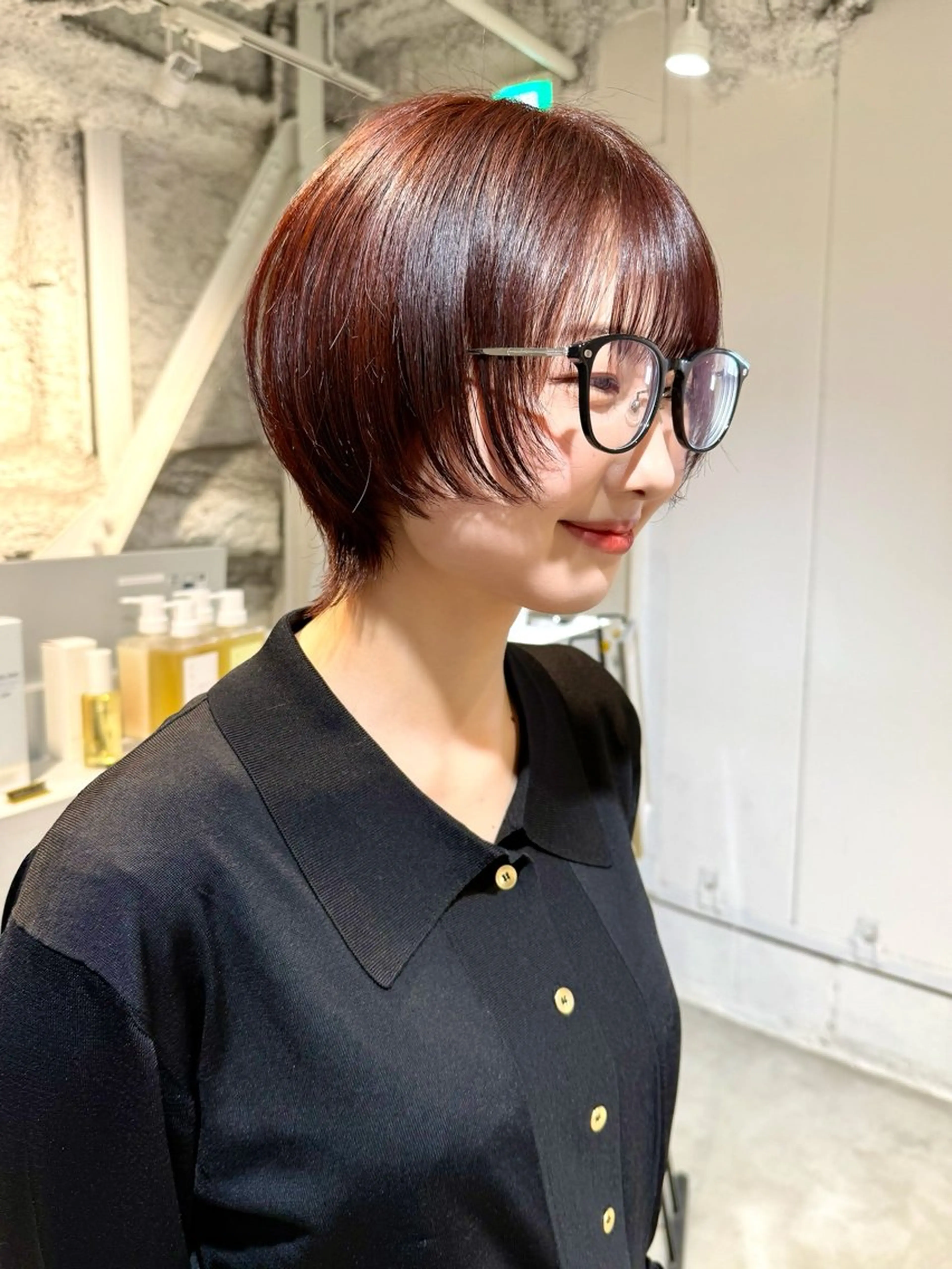 ショート カット ヘアカラー 骨格診断で絶対可愛い ✨丸みショート✨凌弥のヘアスタイル