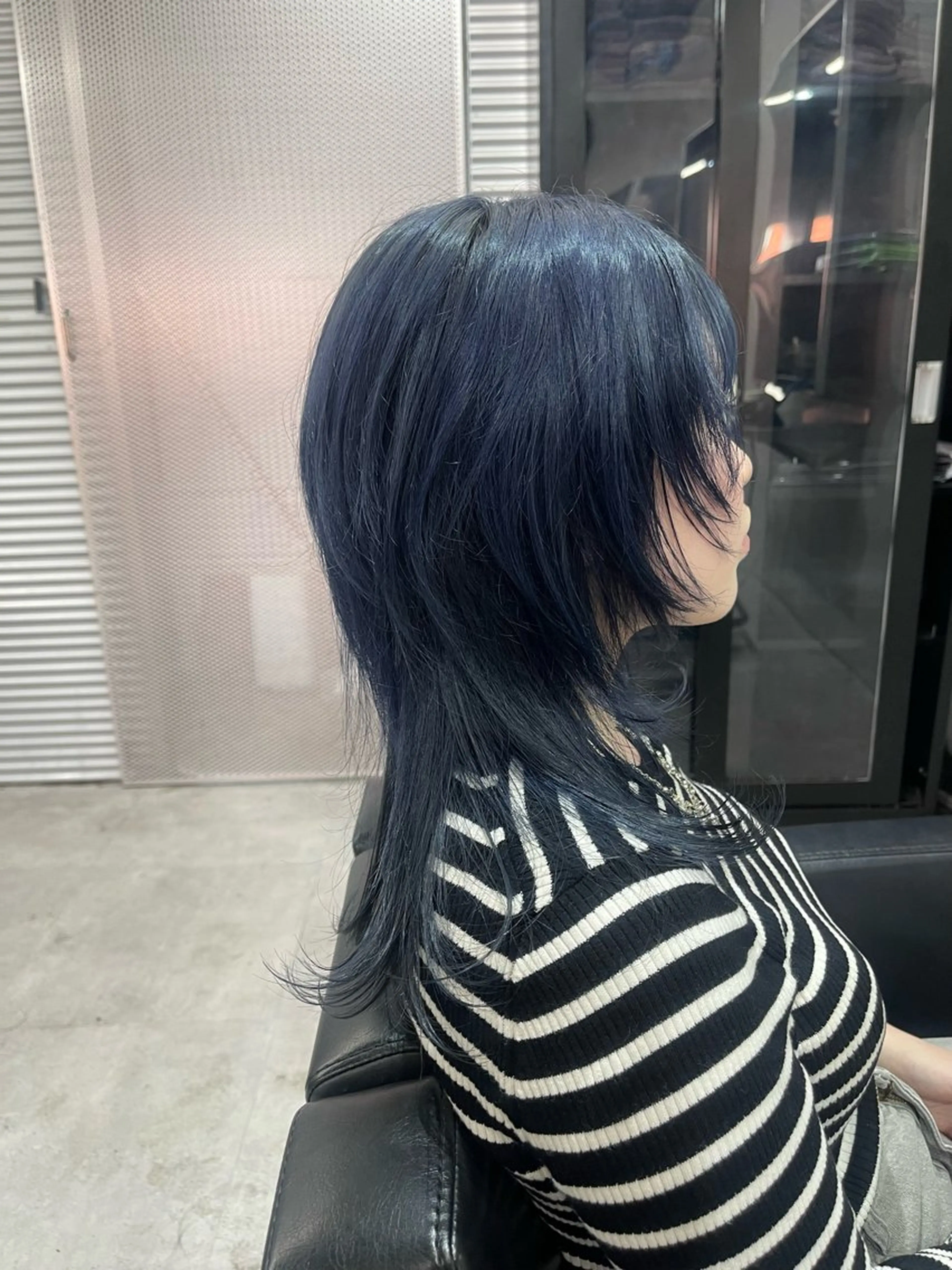 セミロング カット ヘアカラー 柏 ウルフ/レイヤー 田中佐和🐺のヘアスタイル