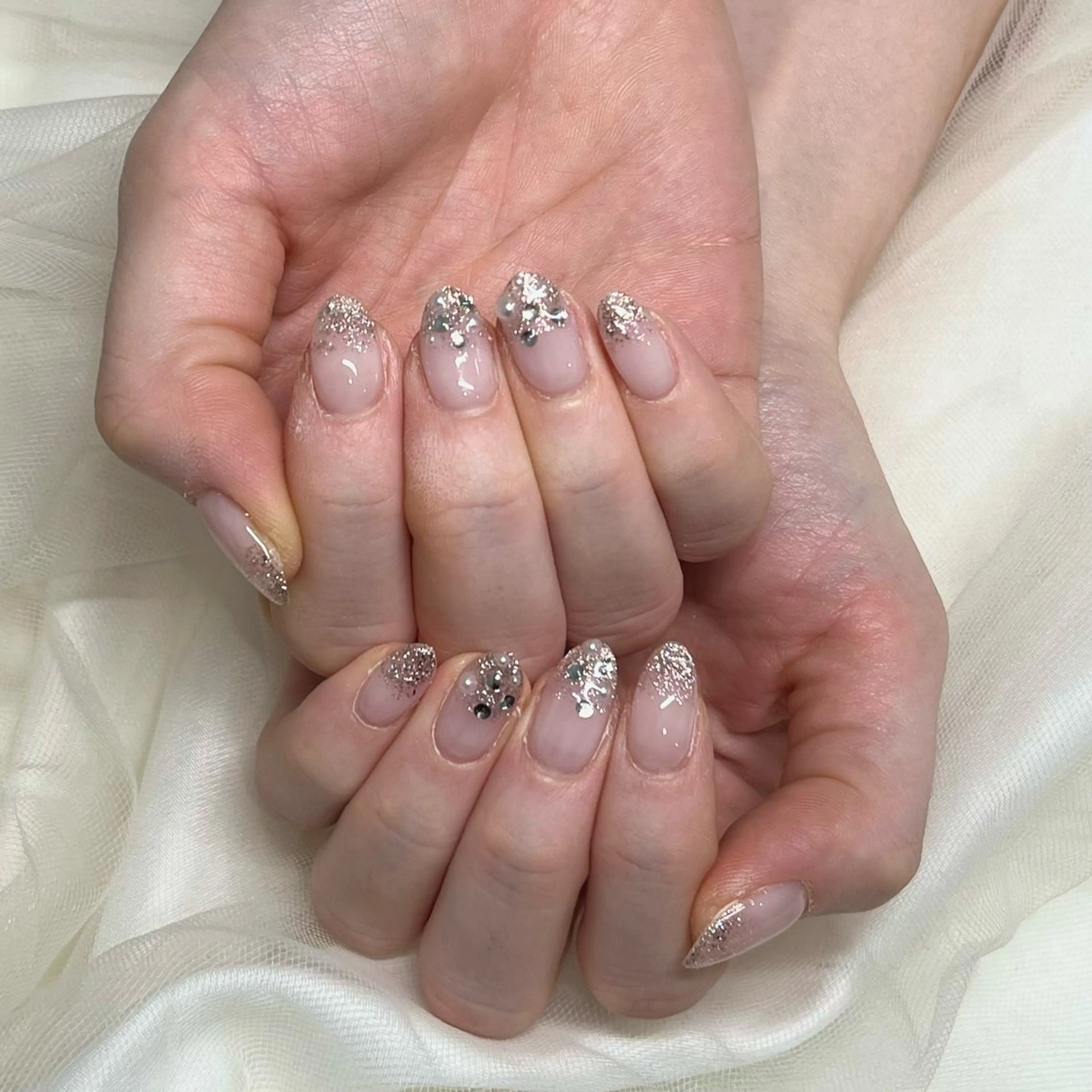 ネイル ストーンネイル ハンドネイル joieang京橋店 川瀬のネイルデザイン