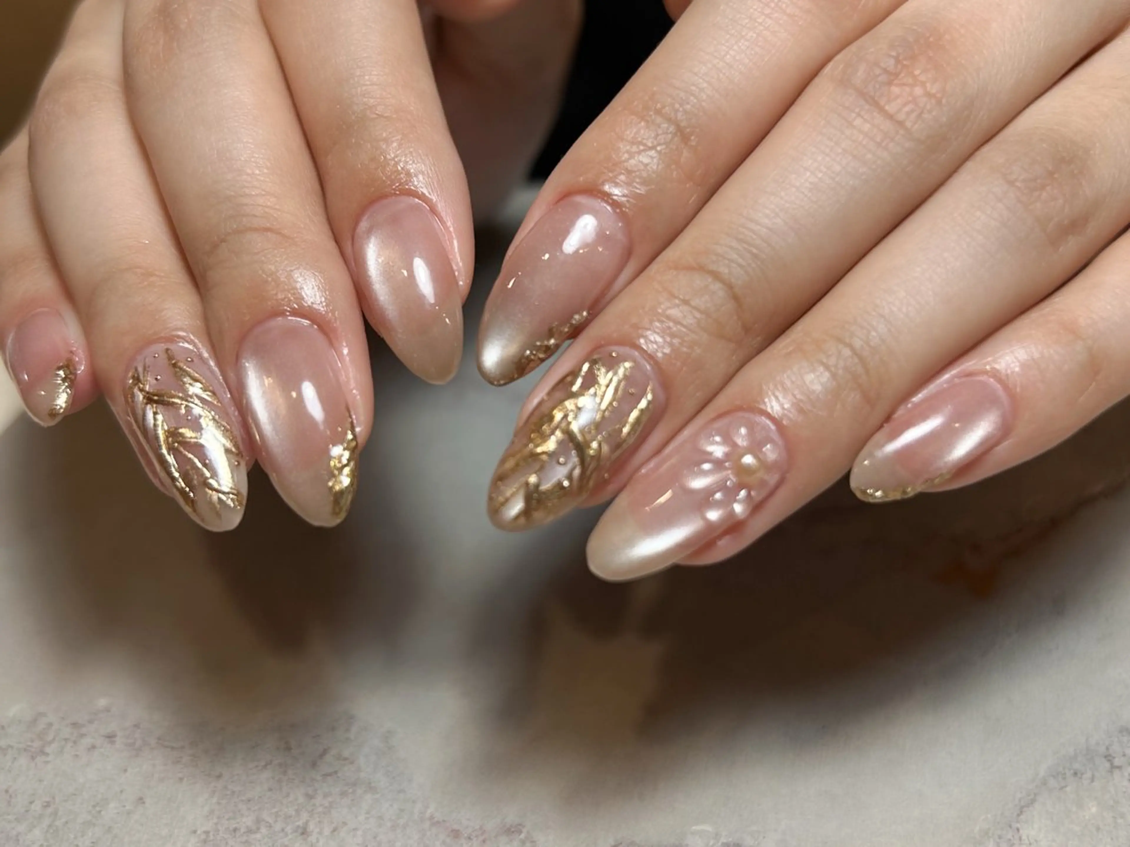 ネイル マグネットネイル 金木犀ネイルサロン 吉田のネイルデザイン