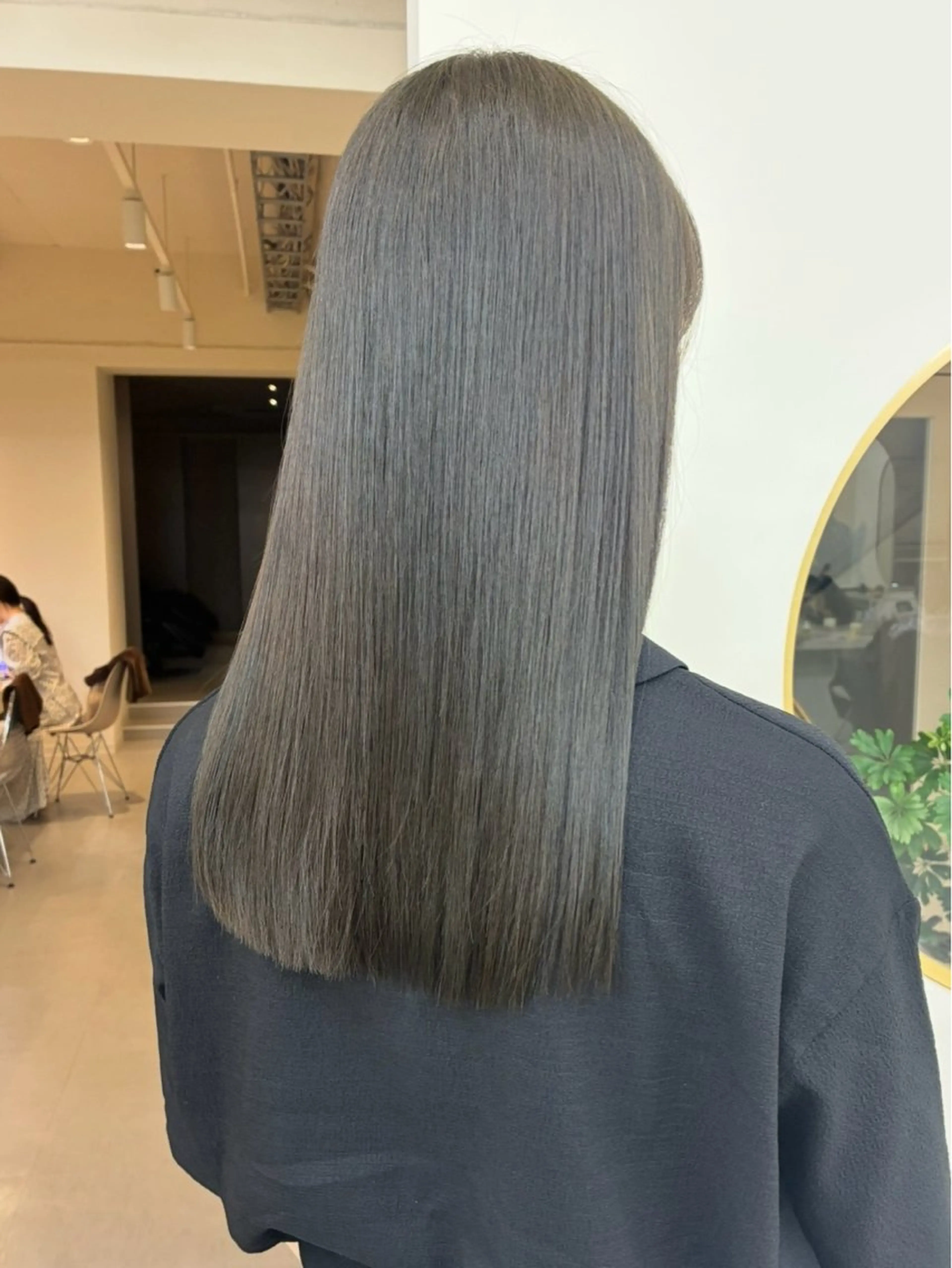 セミロング カラー グレージュ オリーブグレージュ オリーブグレー トリートメント link by urban.所属・名駅/透明感カラー/ 艶髪/hinanoのヘアスタイル