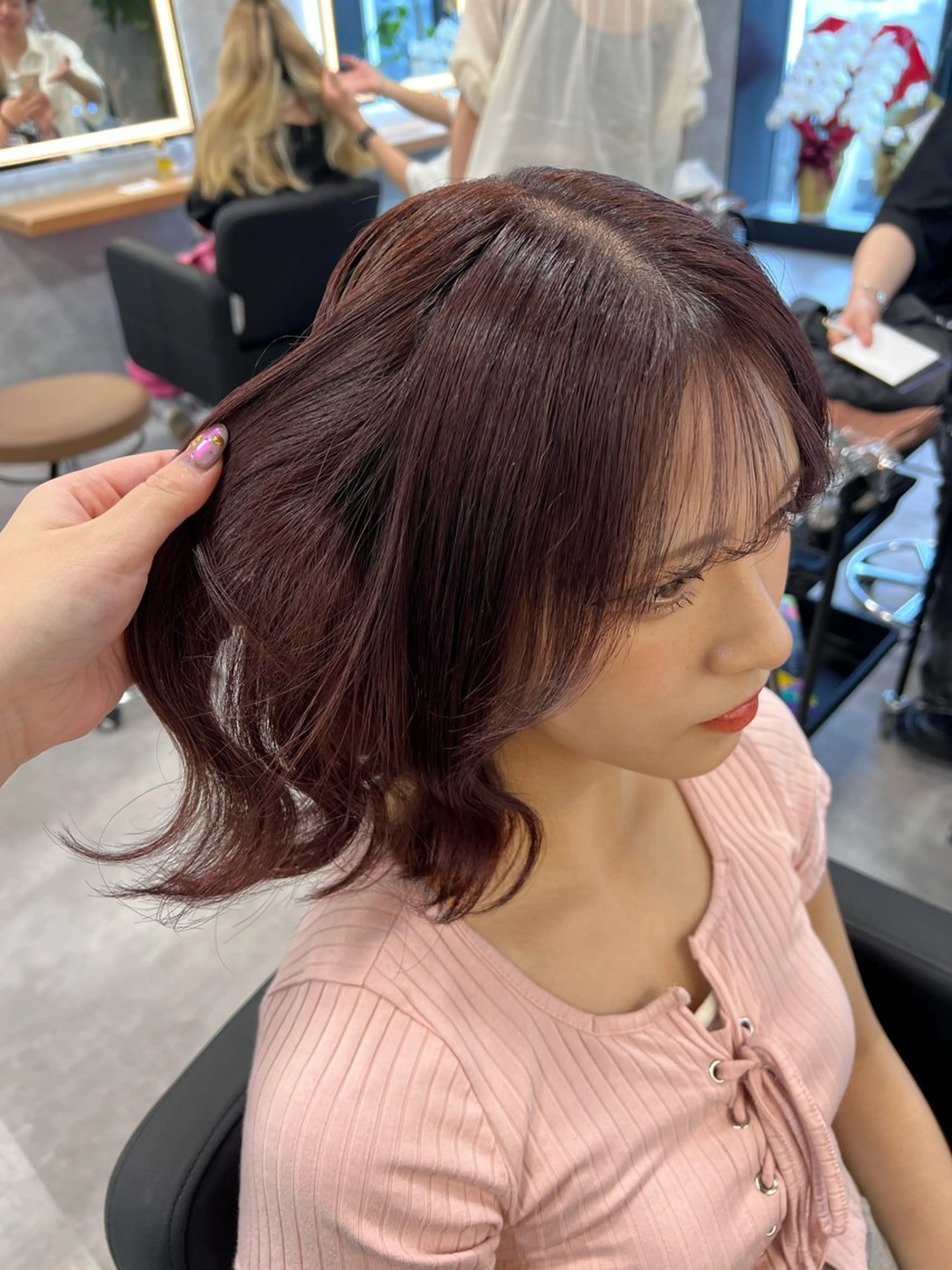 ミディアム 💖札幌カラー 指名No.1💖玲奈のヘアスタイル