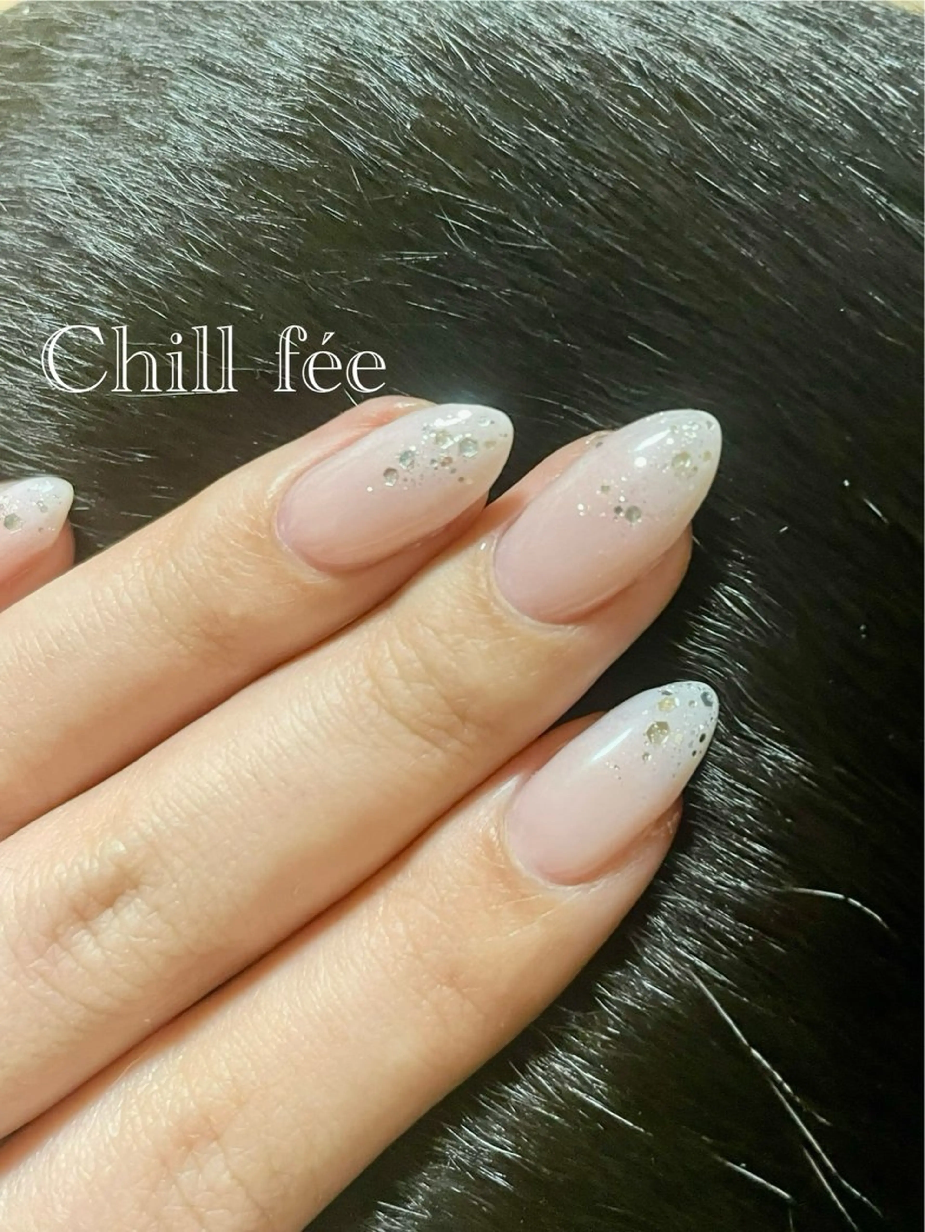 ネイル ラメ(グリッター) ハンドネイル 和歌浦 ちるふぇのネイルデザイン