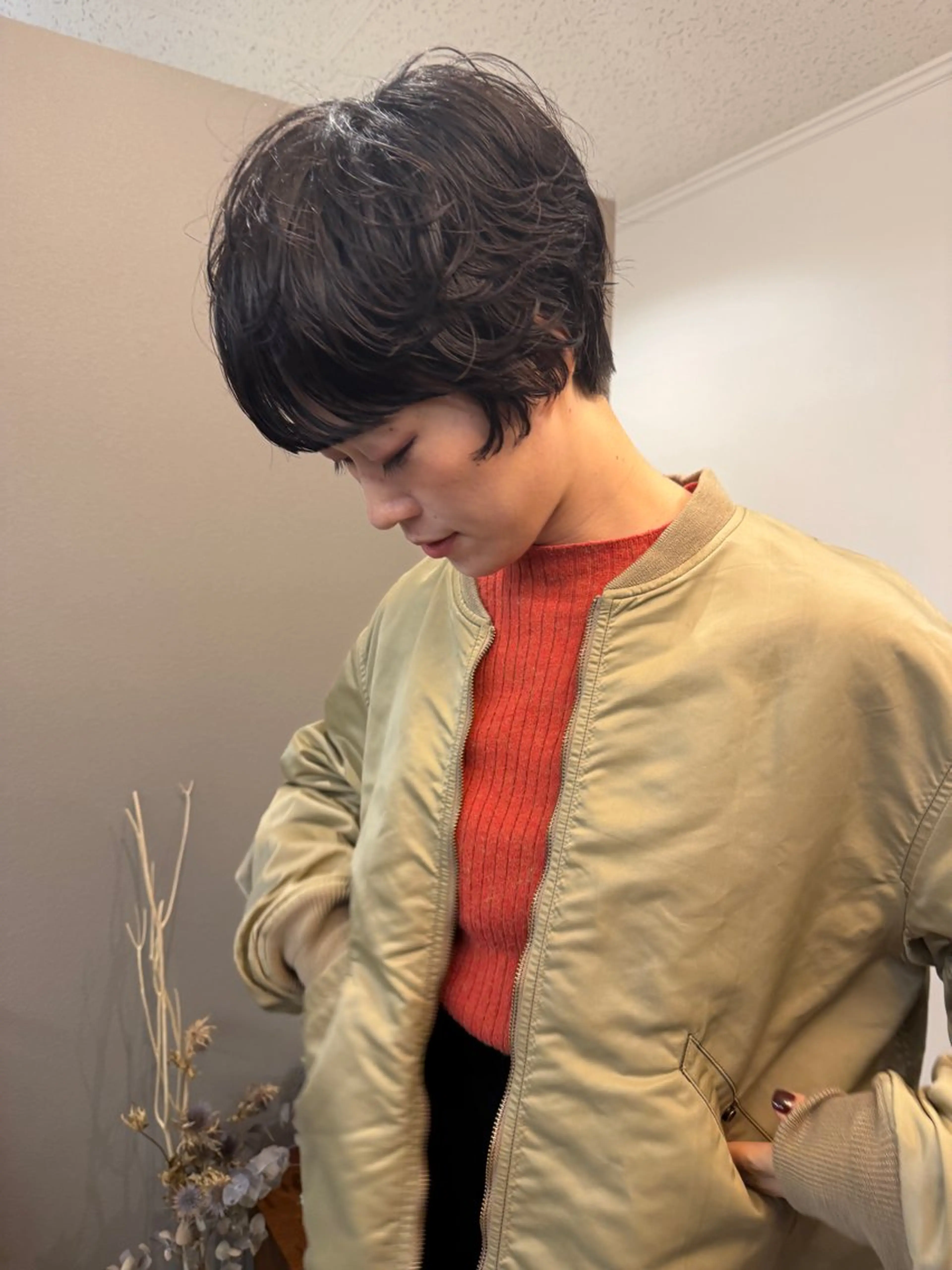 ショート パーマ パーマ/透明感カラー 元町🌱takutoのヘアスタイル