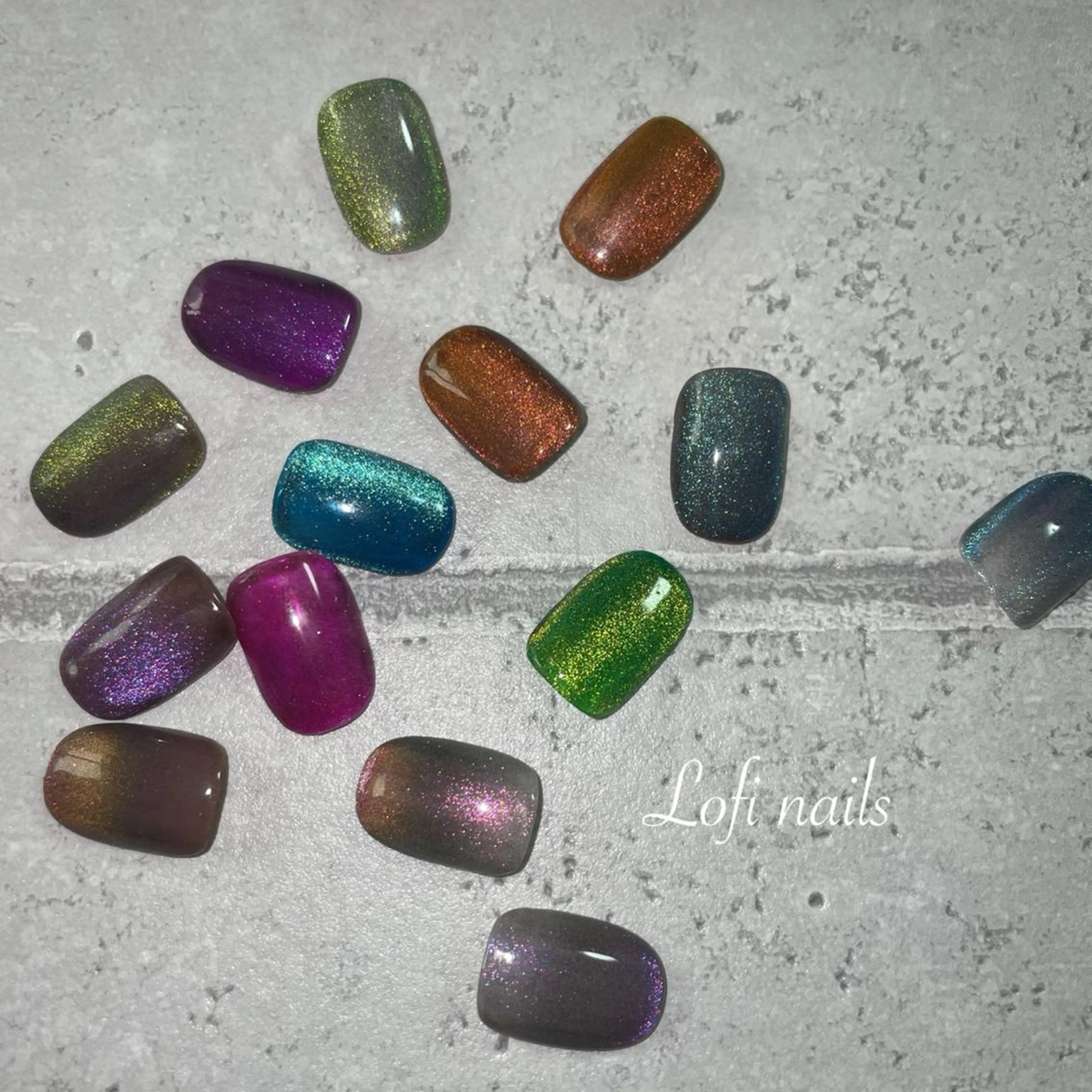 ネイル アートネイル マグネットネイル Lofinails ちひろのネイルデザイン