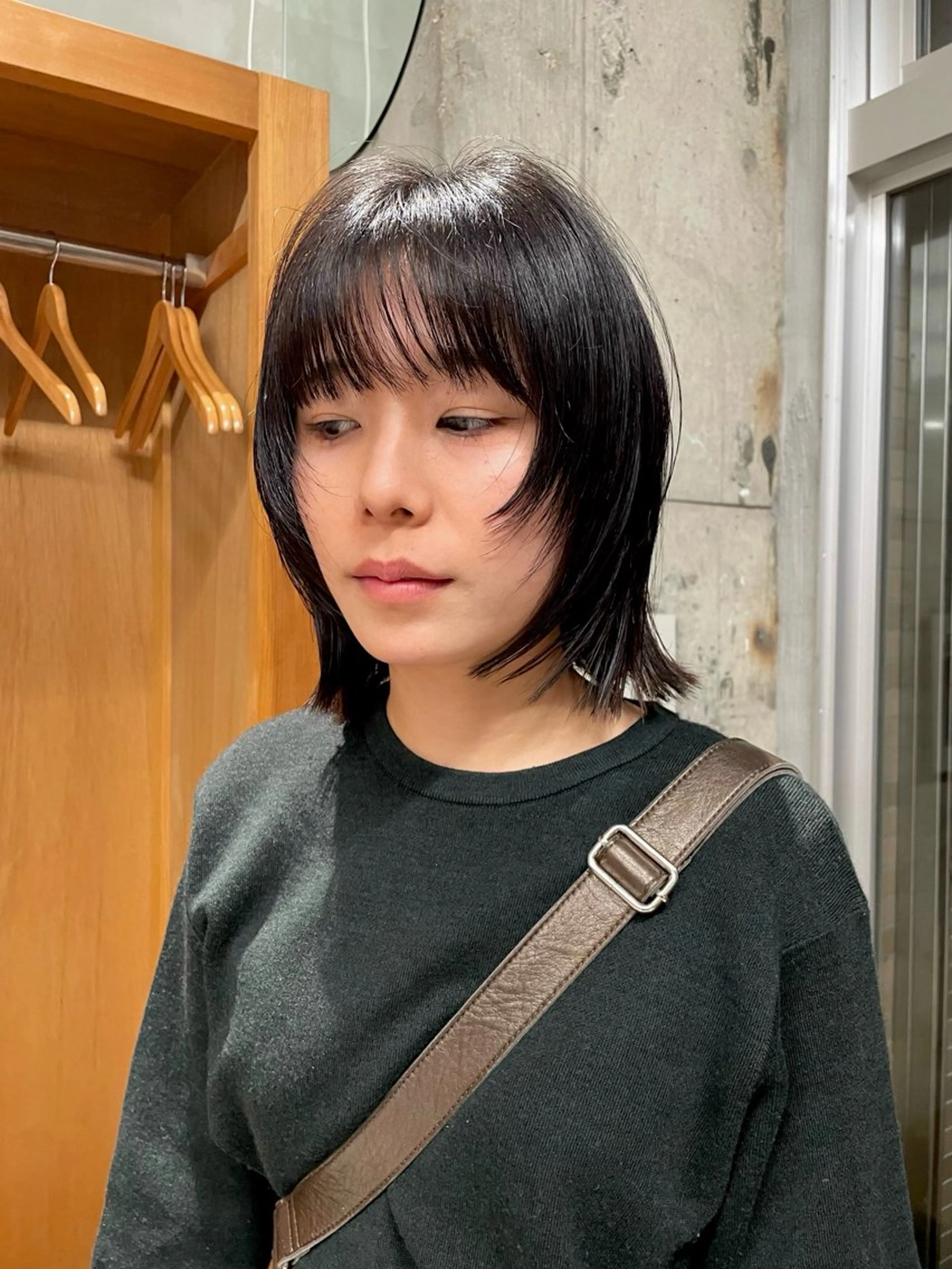 ミディアム chisato☁️ カットカラーモデルのヘアスタイル