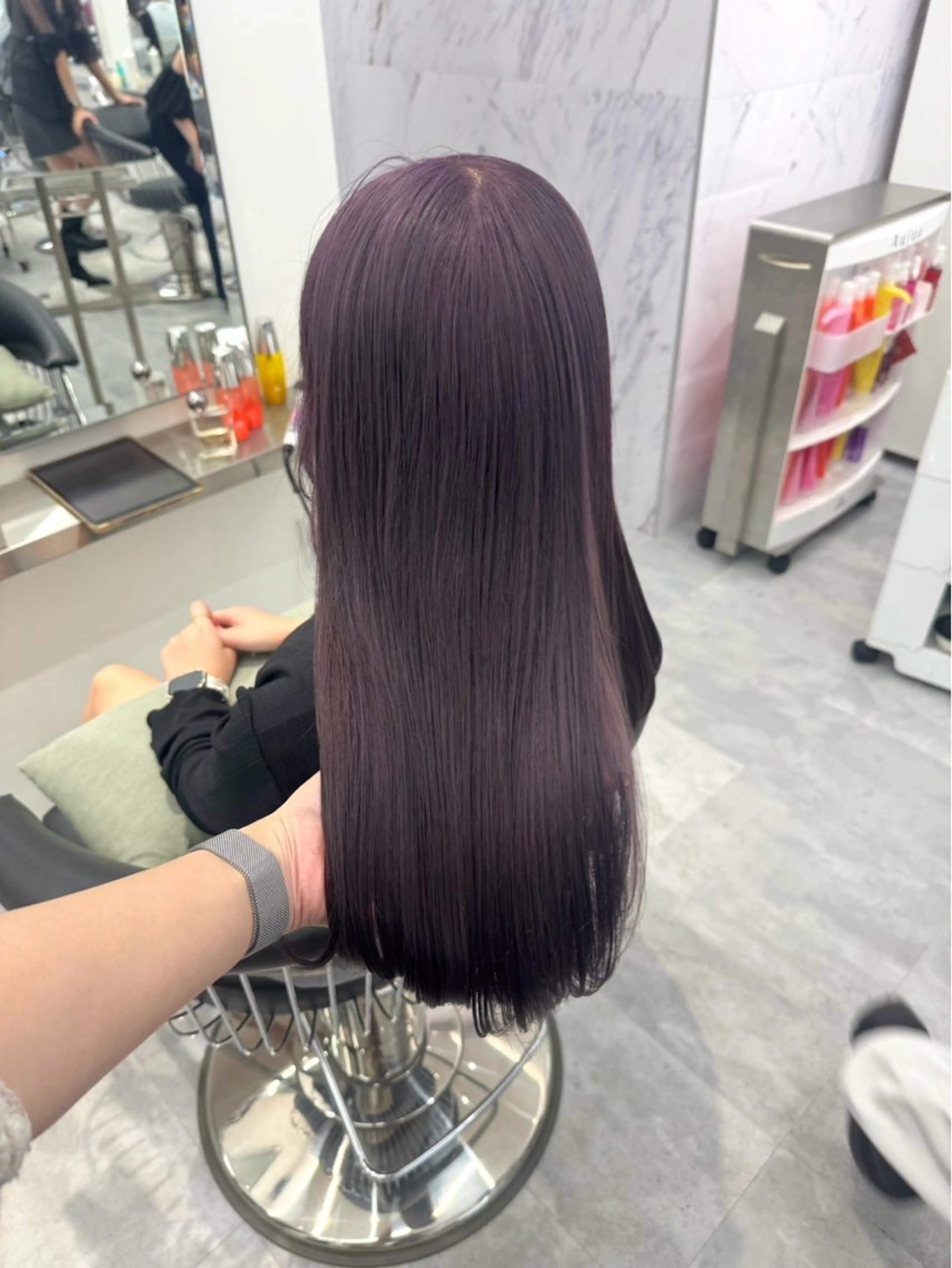 ロング カラー ヘアカラー ParveMix🍀 藤原愛未のヘアスタイル