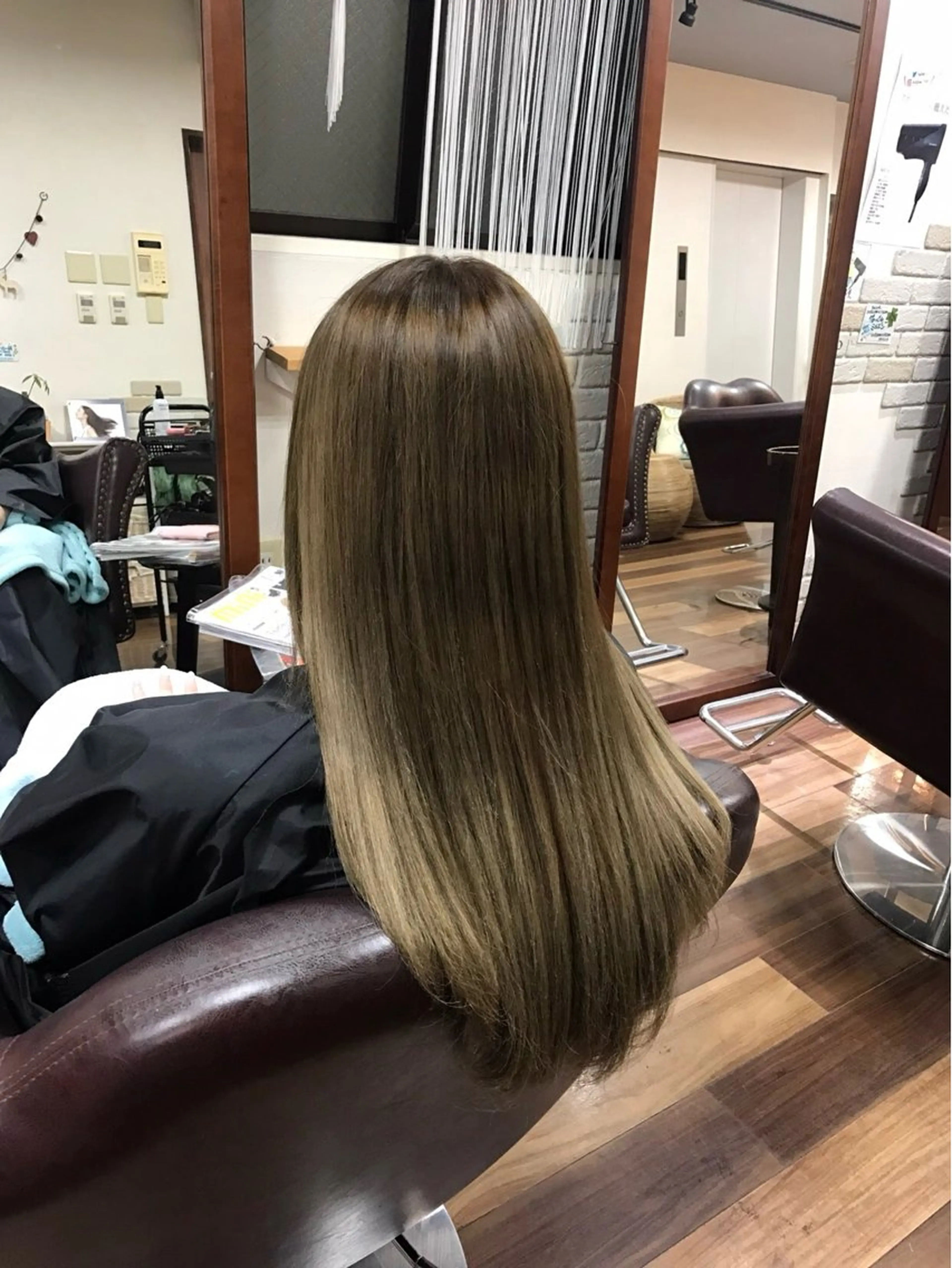 ロング カラー カット ヘアカラー トリートメント 田中 沙也香のヘアスタイル