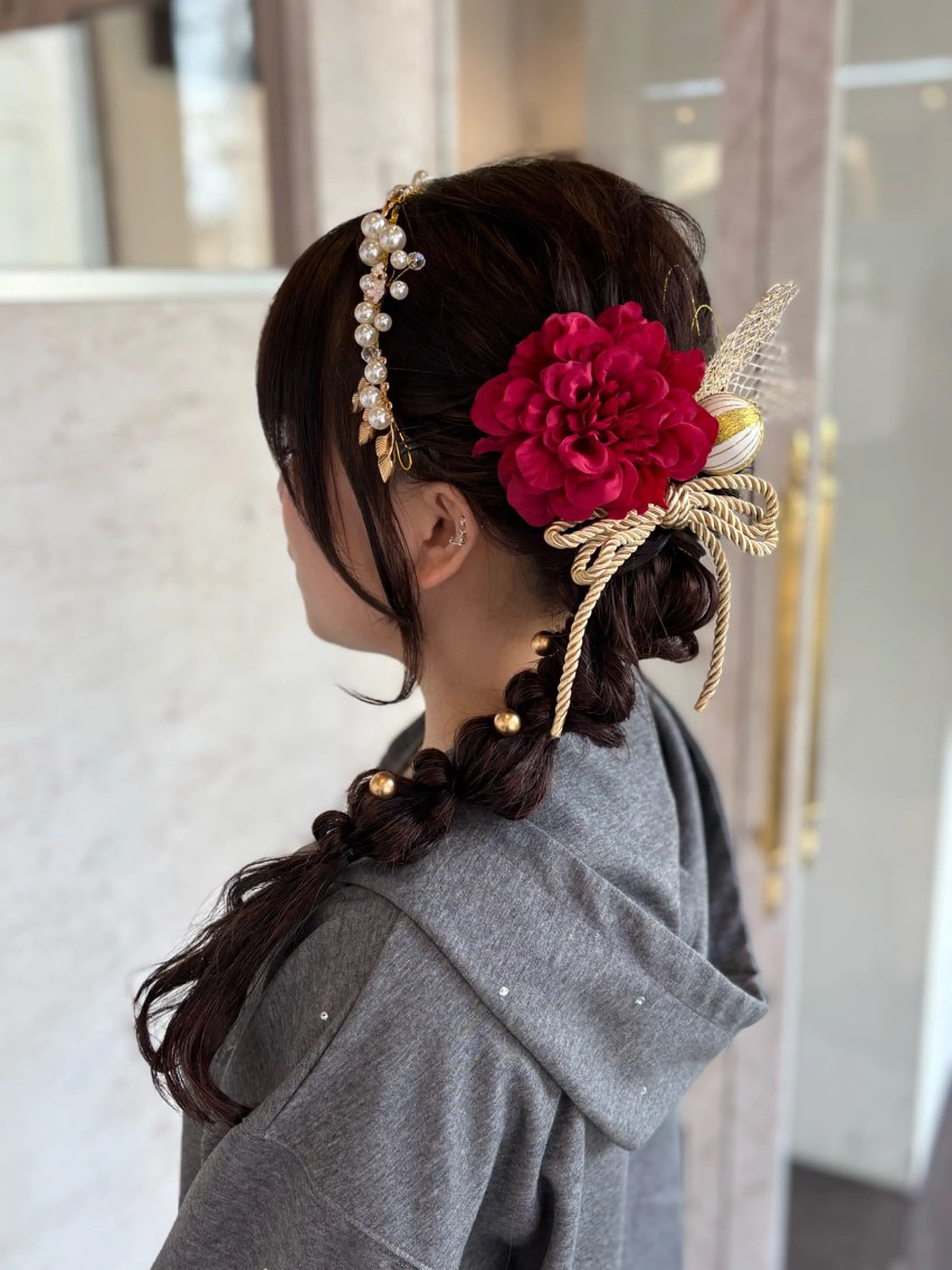 ヘアアレンジ 成人式 himari/縮毛 矯正/熊谷のヘアスタイル