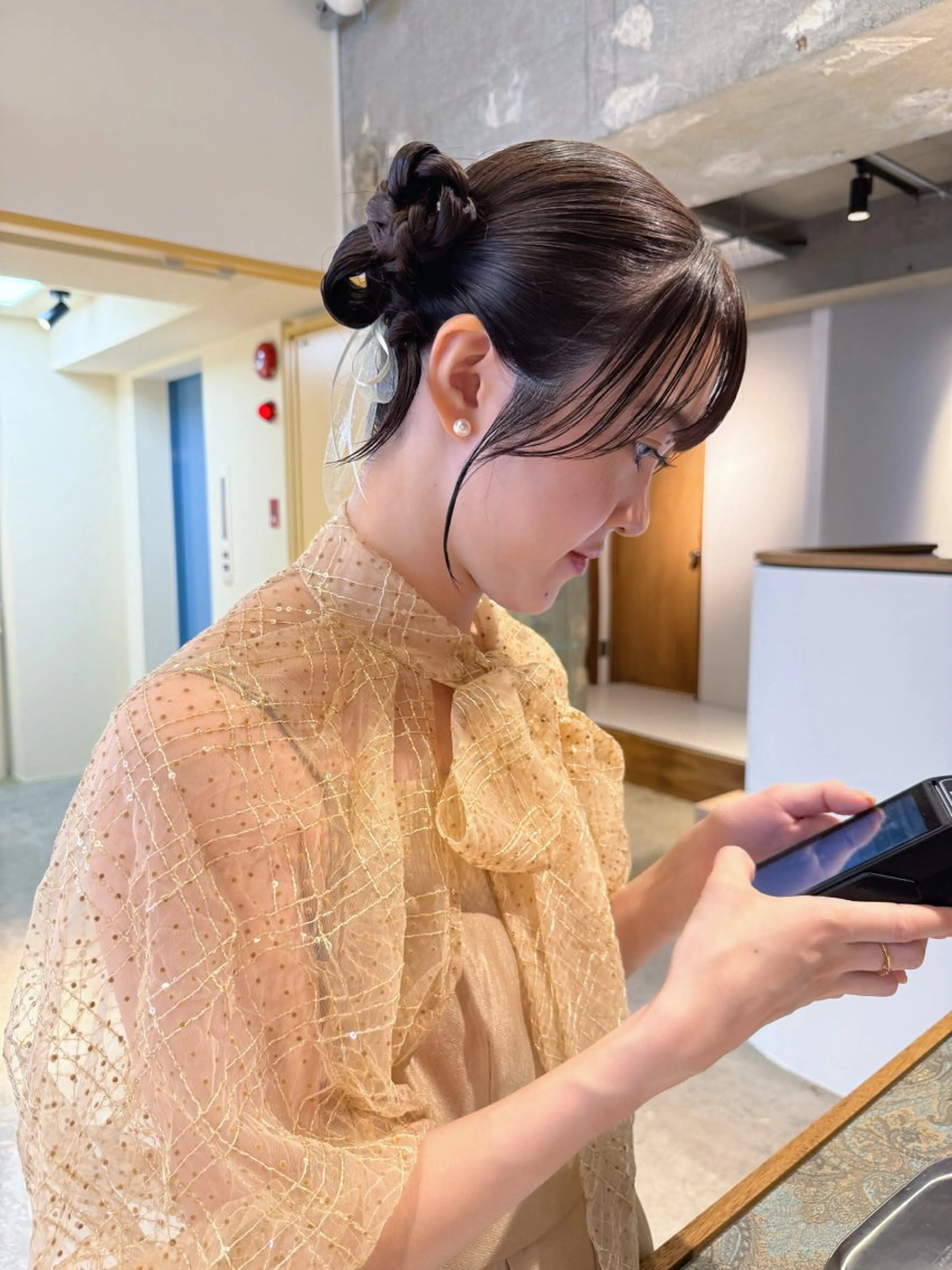 ミディアム ヘアアレンジ miyuki .のヘアスタイル