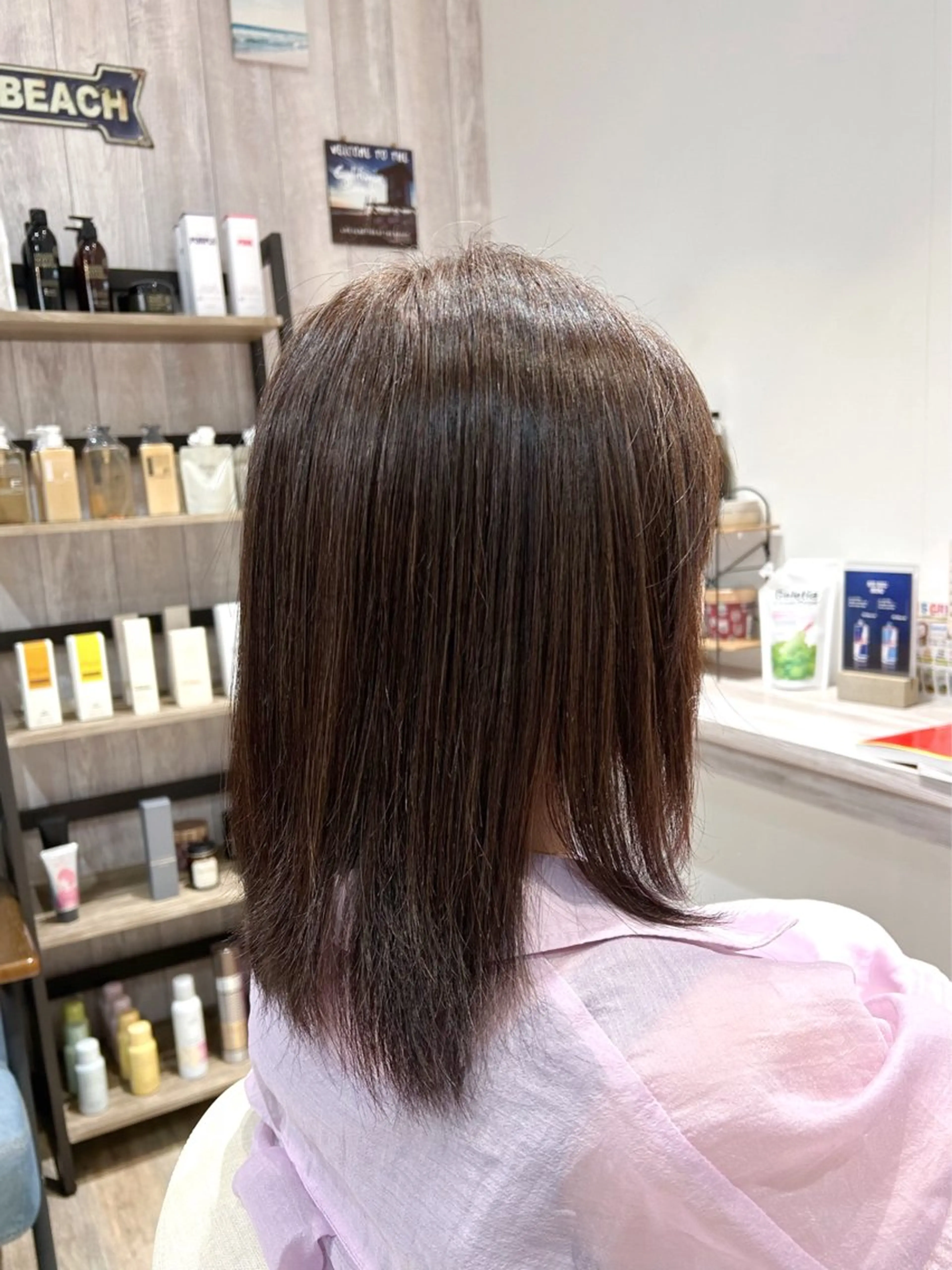 カラー ベージュカラー 透明感カラー ヘアカラー 水口 琴絵のヘアスタイル
