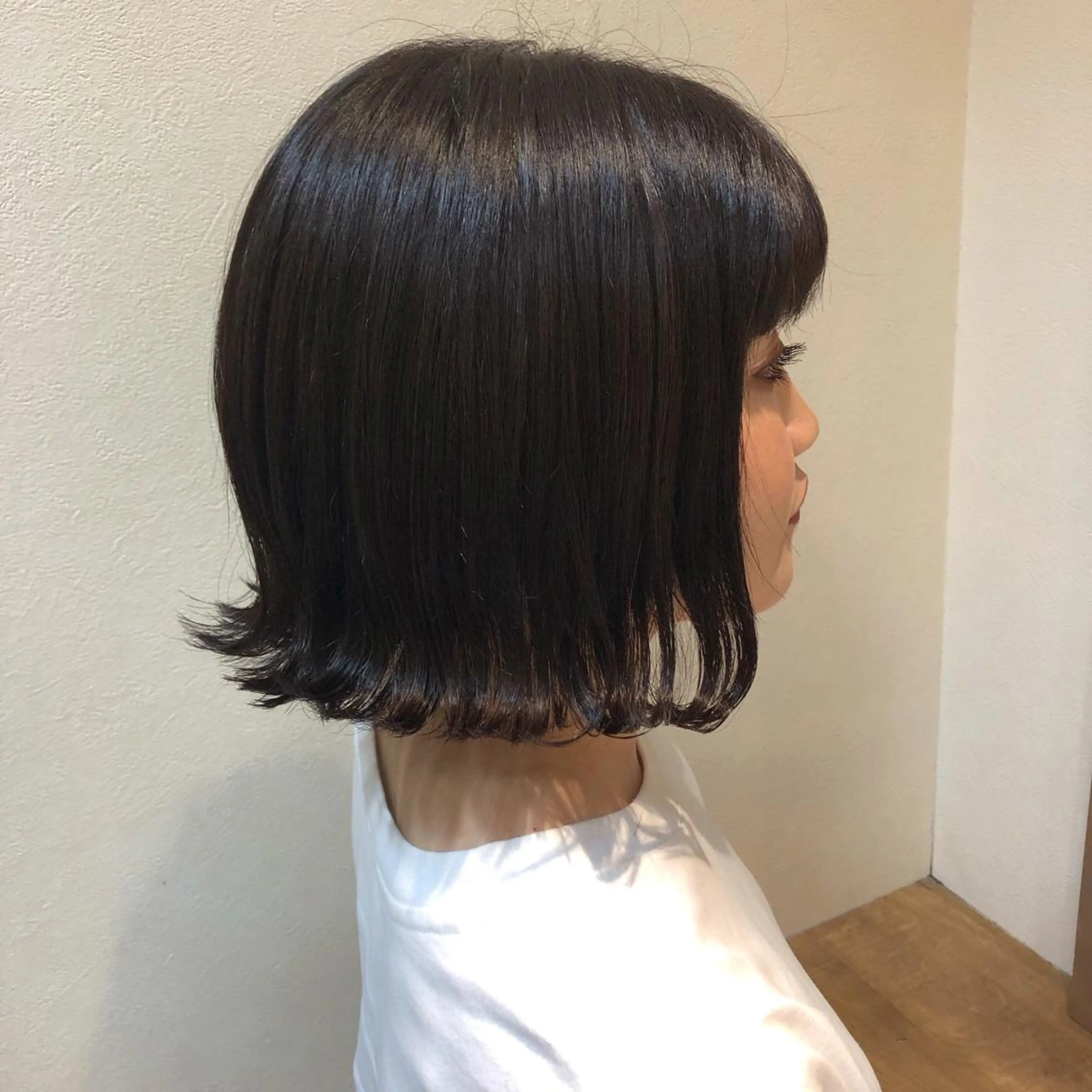 ミディアム 切りっぱなしボブ ボブ Topstylist HARUのヘアスタイル