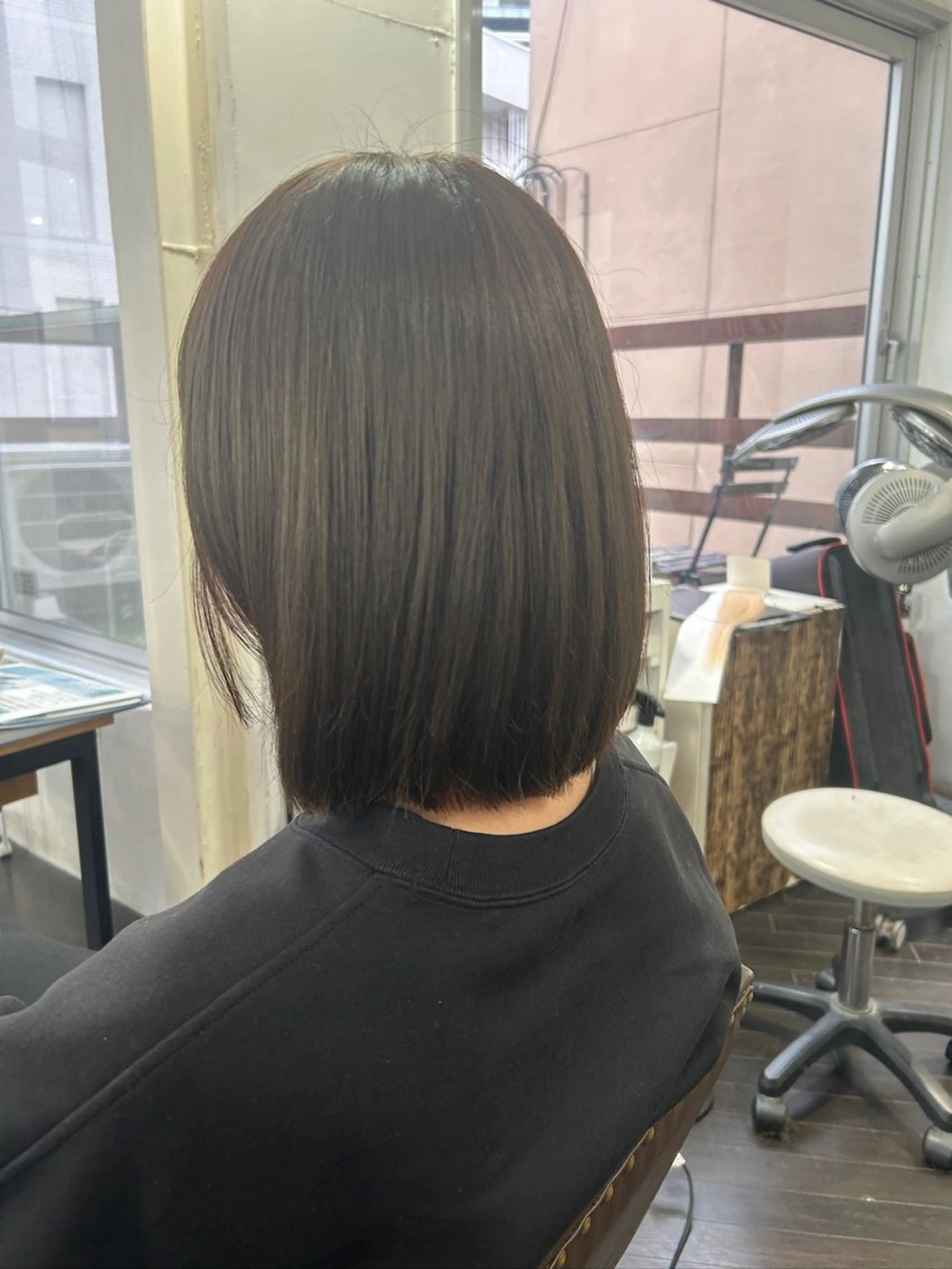 ミディアム ヘアカラー 渡部 まひろのヘアスタイル