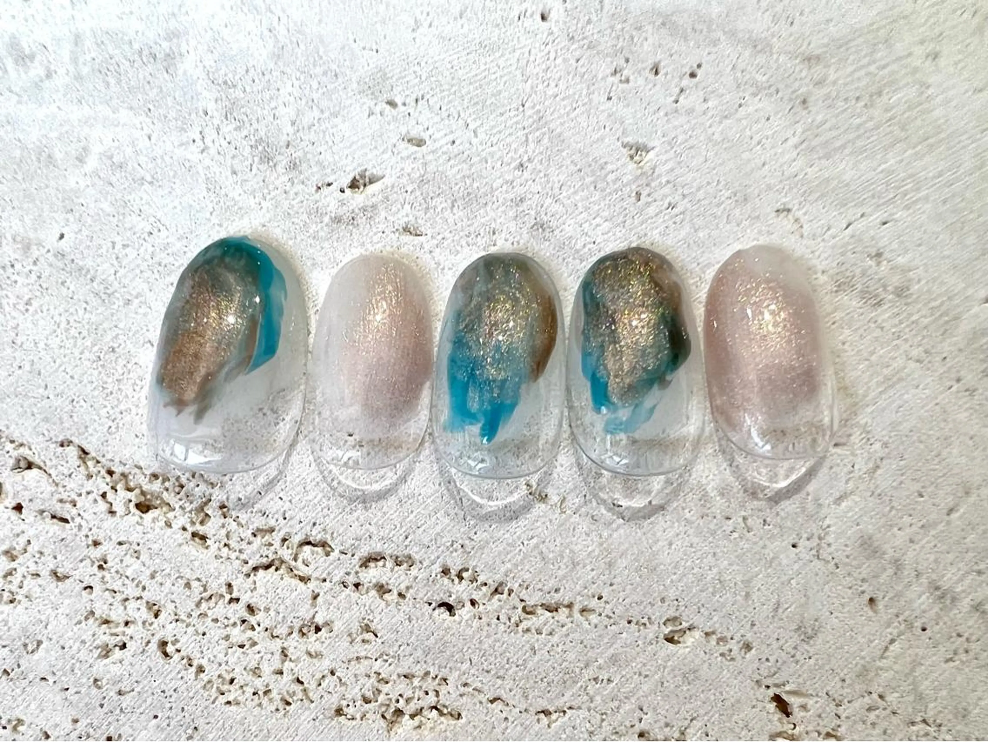 ネイル 💙0203 munimusanのネイルデザイン