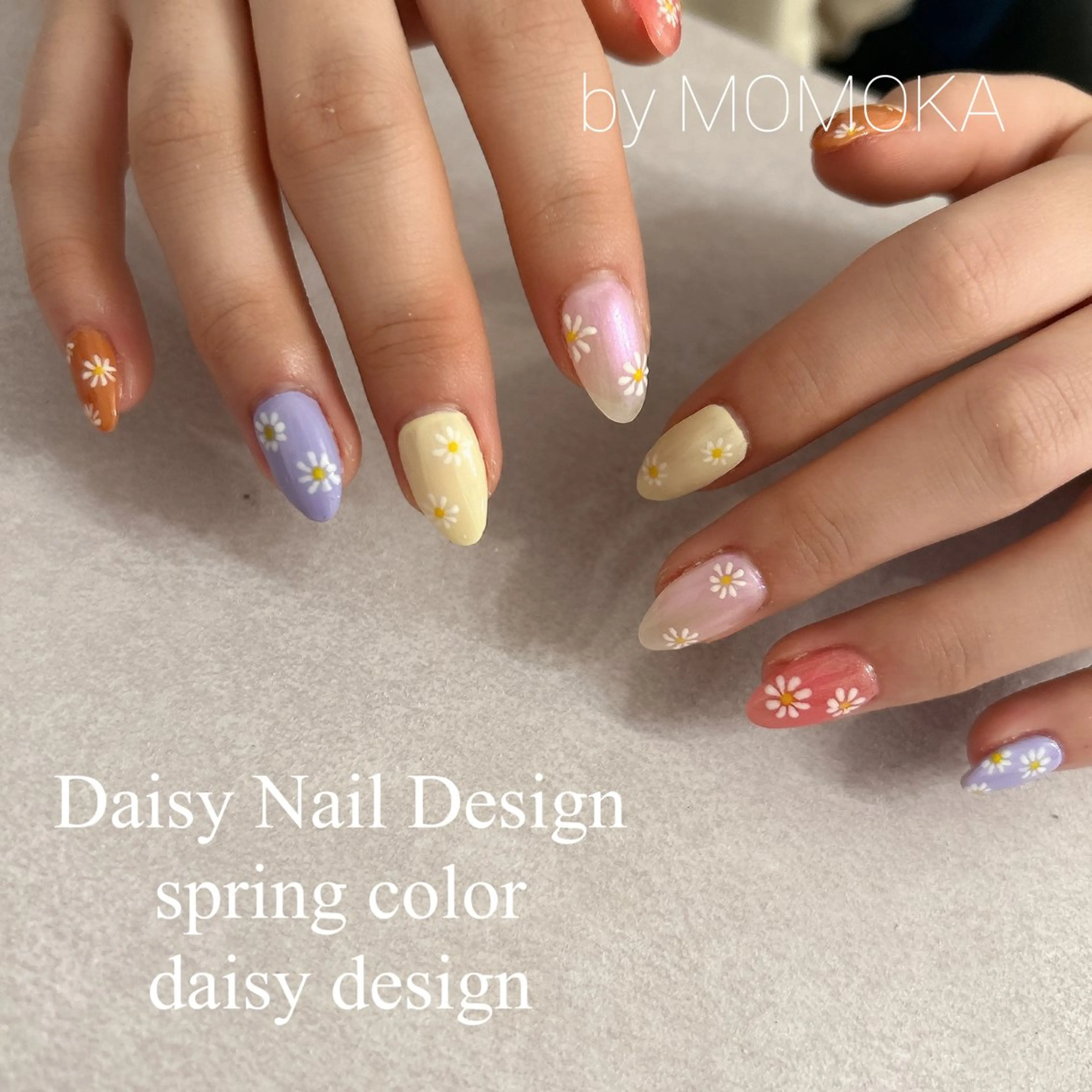 ネイル フラワーネイル ハンドネイル Momo nailsalonのネイルデザイン