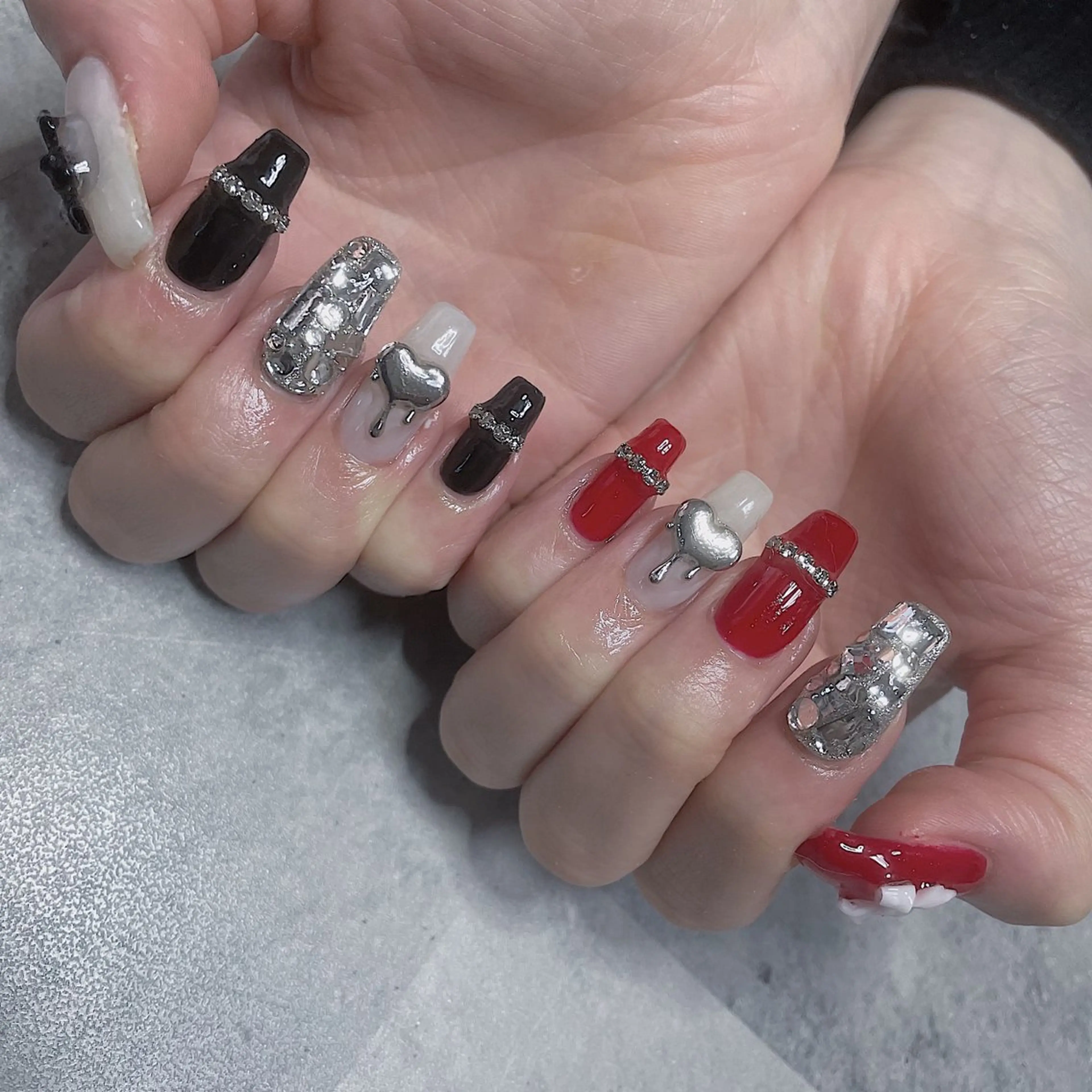 セミロング ハンドネイル SYU'NAIL /YUKIのネイルデザイン