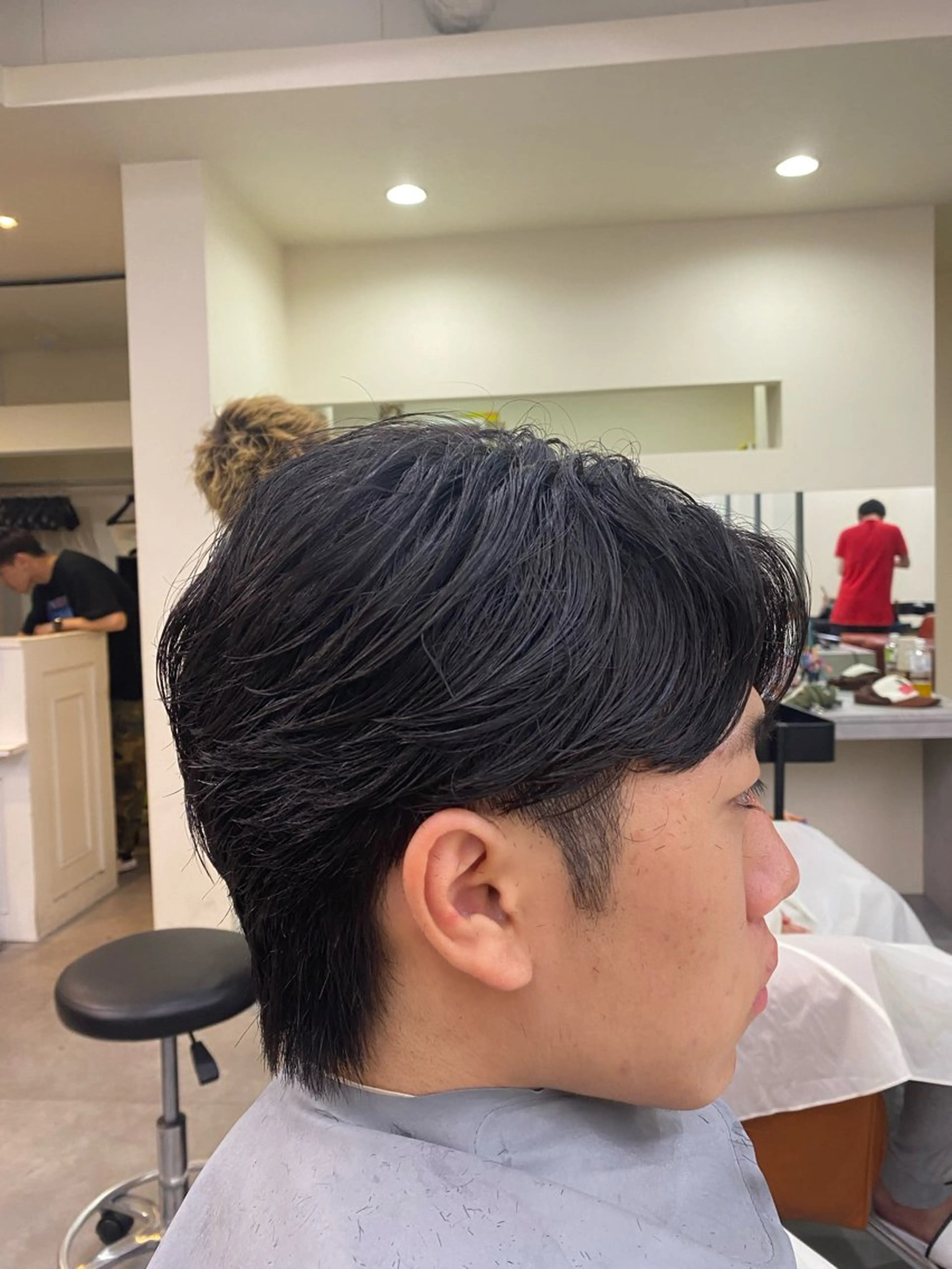 ミディアム カラー パーマ ヘアアレンジ メンズ キッズ 茶屋町メンズサロン 小野湧翔のヘアスタイル