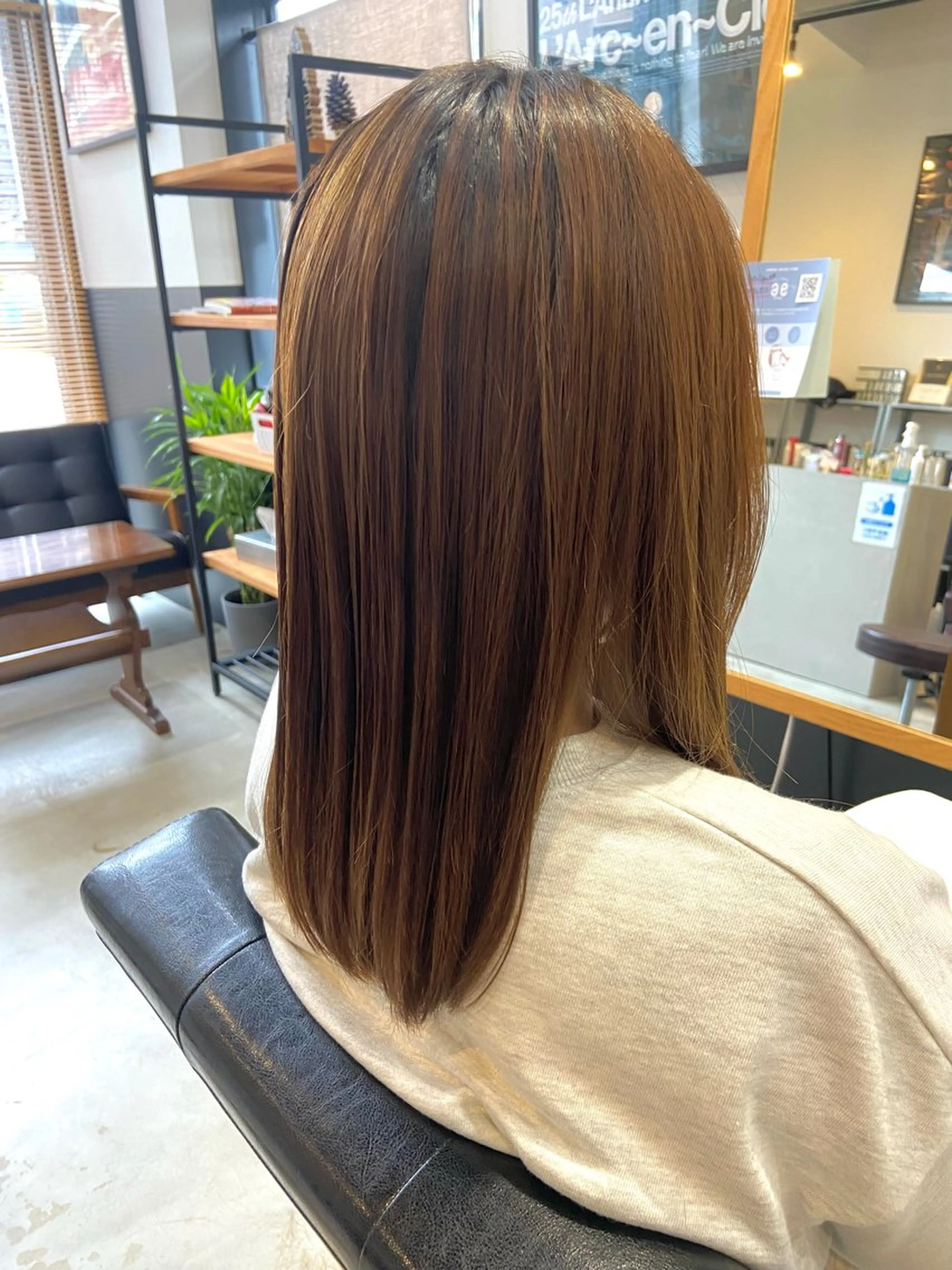 セミロング 💫縮毛矯正/ カット💫徳永あい子のヘアスタイル