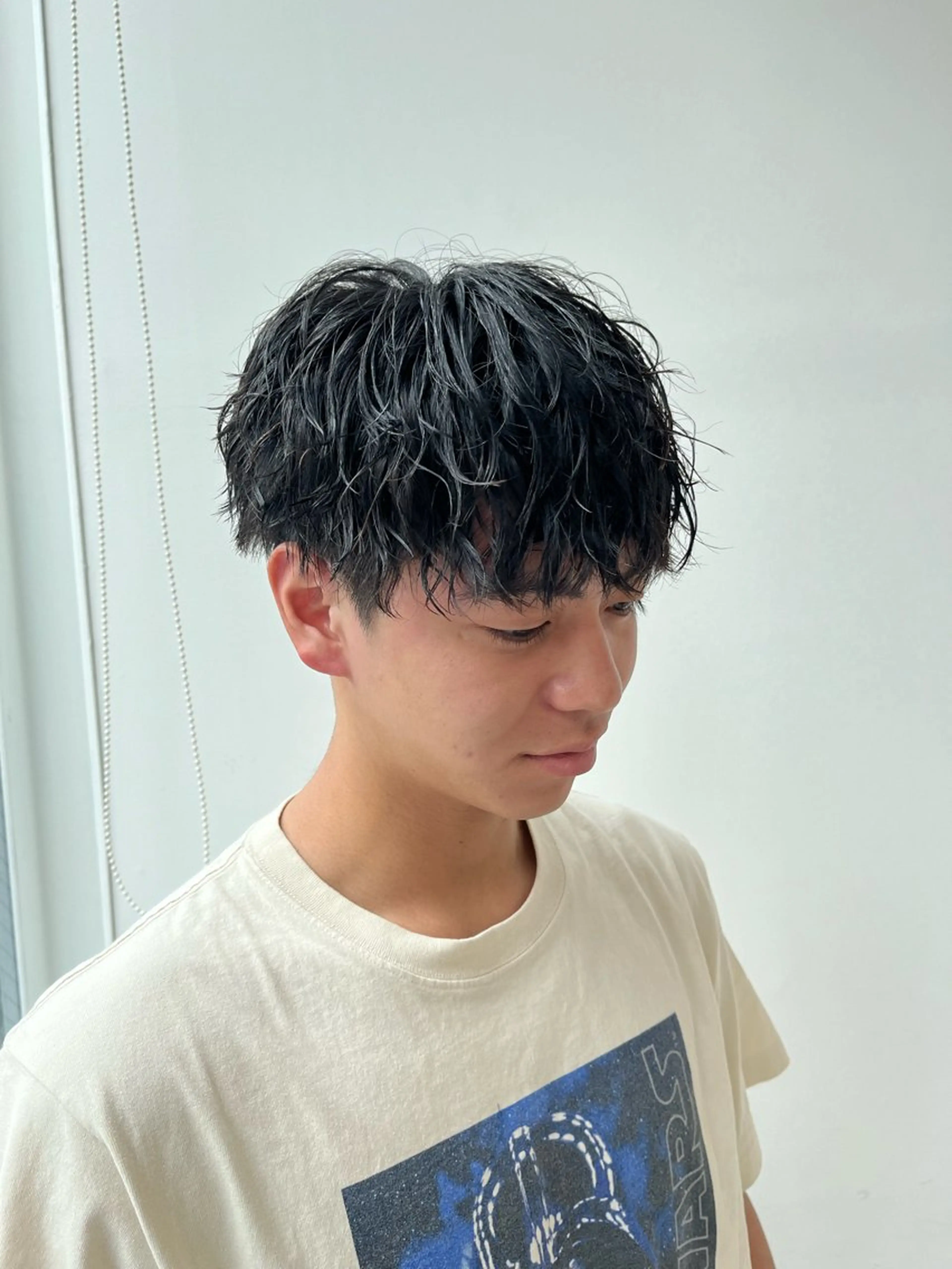 ショート パーマ メンズ 🏆メンズヘア特化 🥇代表りんぺーのヘアスタイル