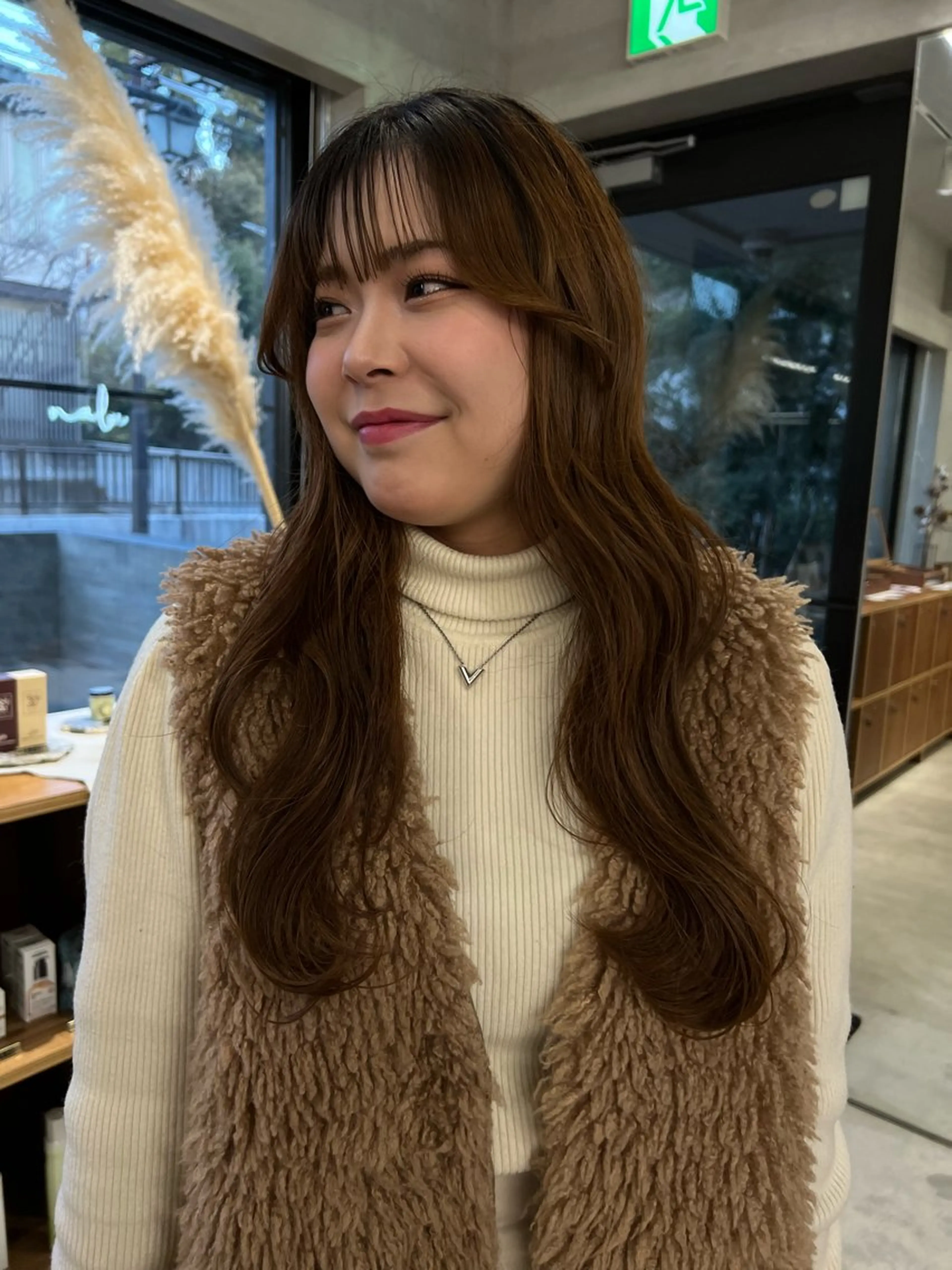 前髪カットの写真