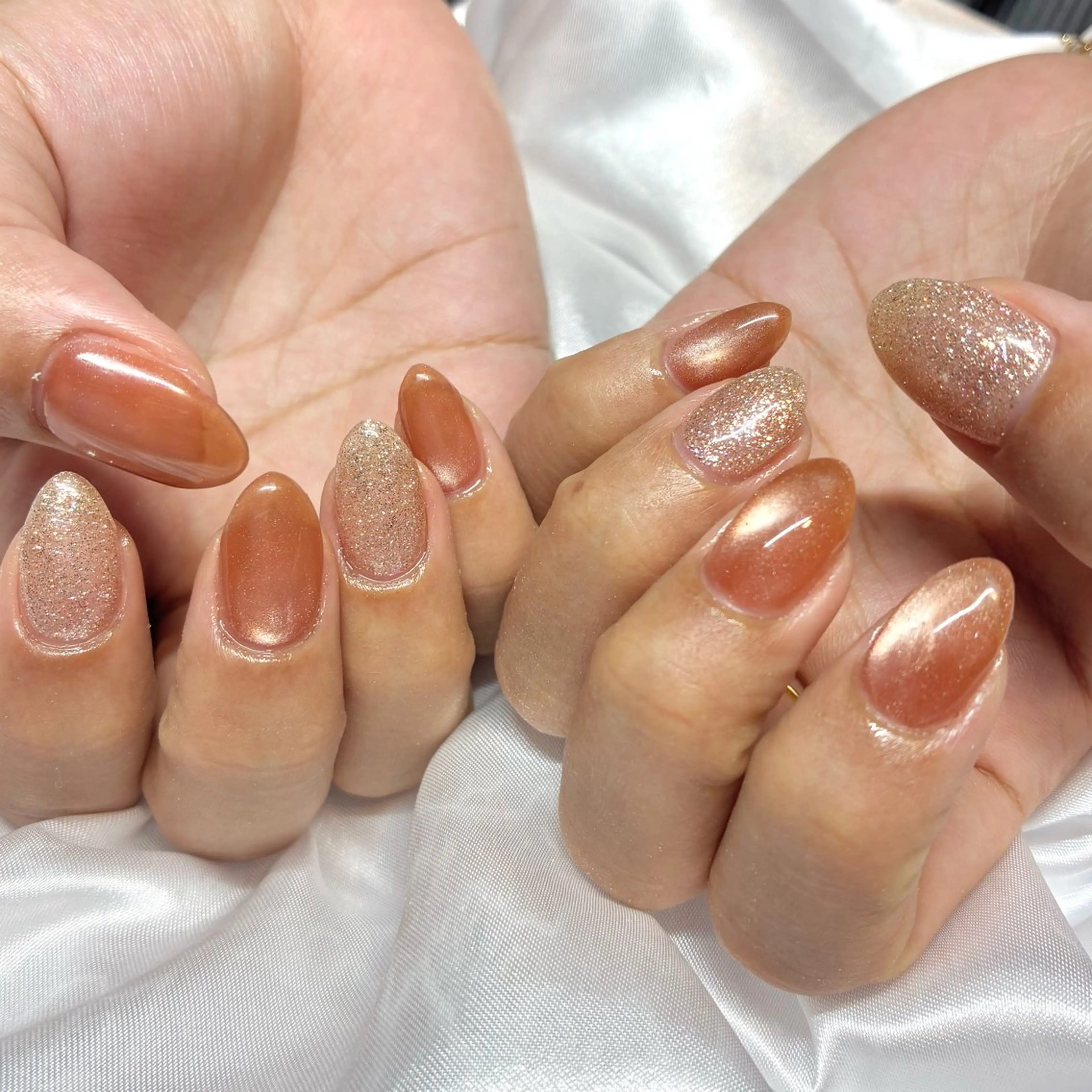 ネイル ジェルネイル マグネットネイル ハンドネイル Nail ヌシん家 AKANEのネイルデザイン