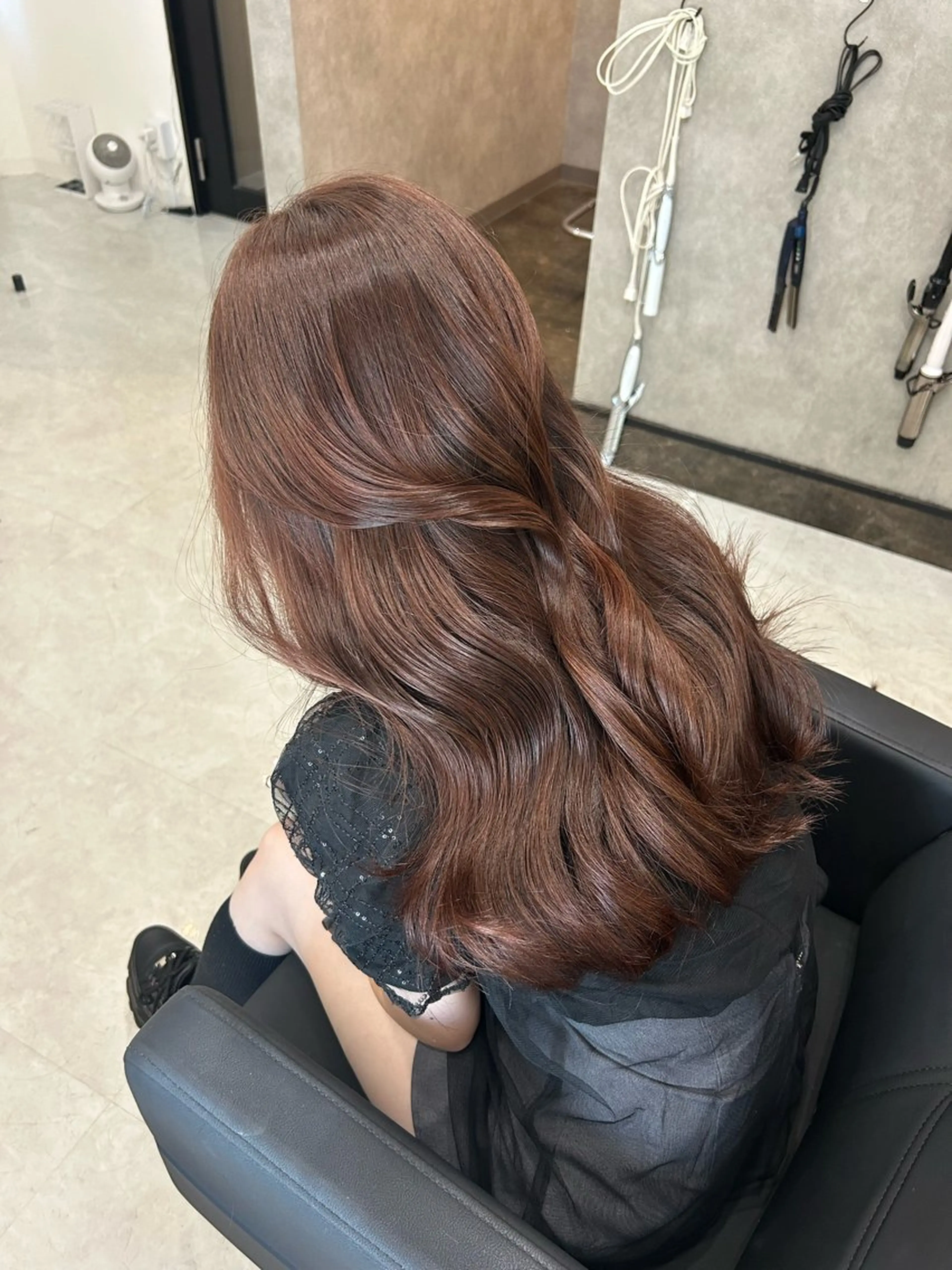 ロング カット ヘアカラー トリートメント MAHO/透明感カラ ー/髪質改善🍒のヘアスタイル