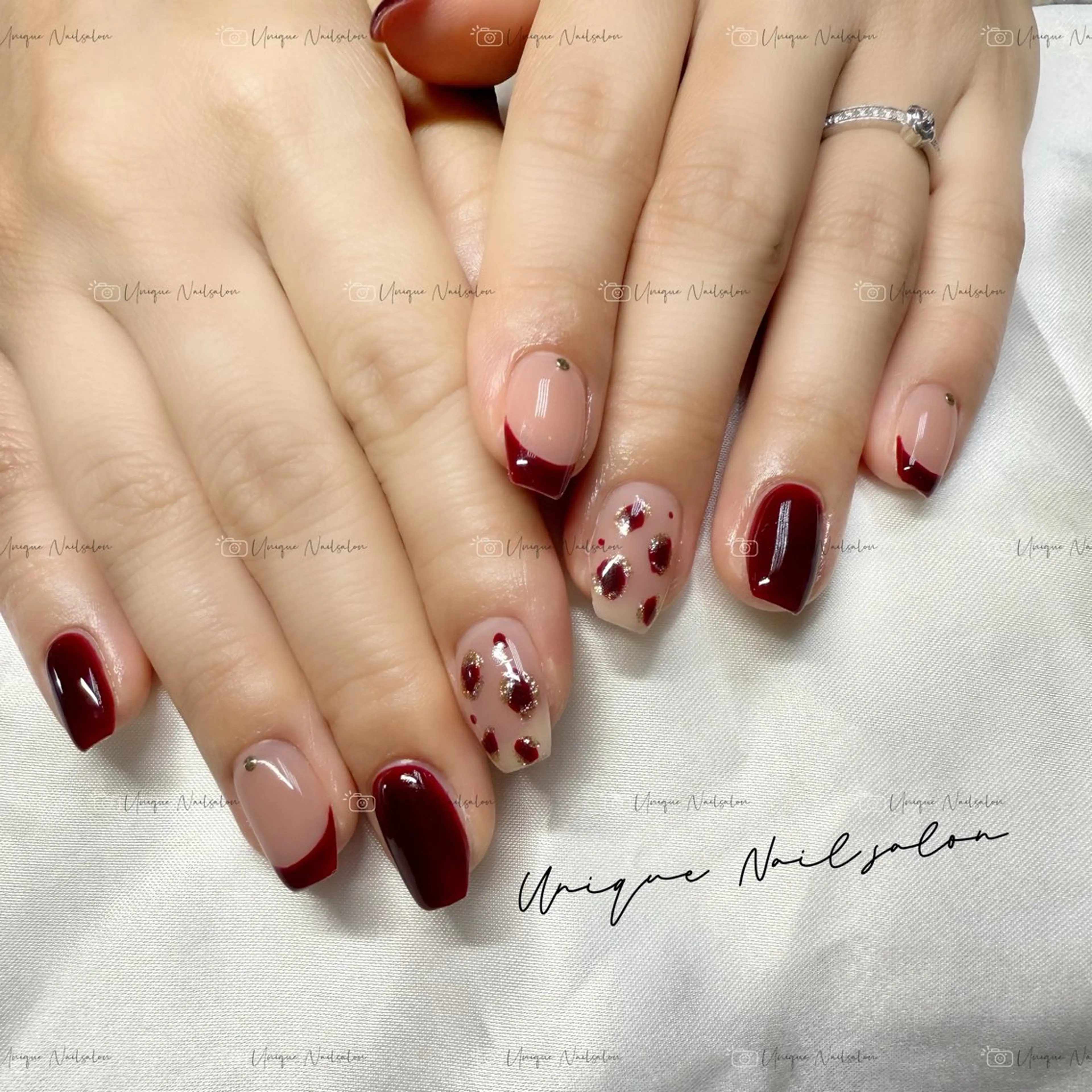 ネイル ハンドネイル ハンドケア UniqueNail 長さだし専門店のネイルデザイン