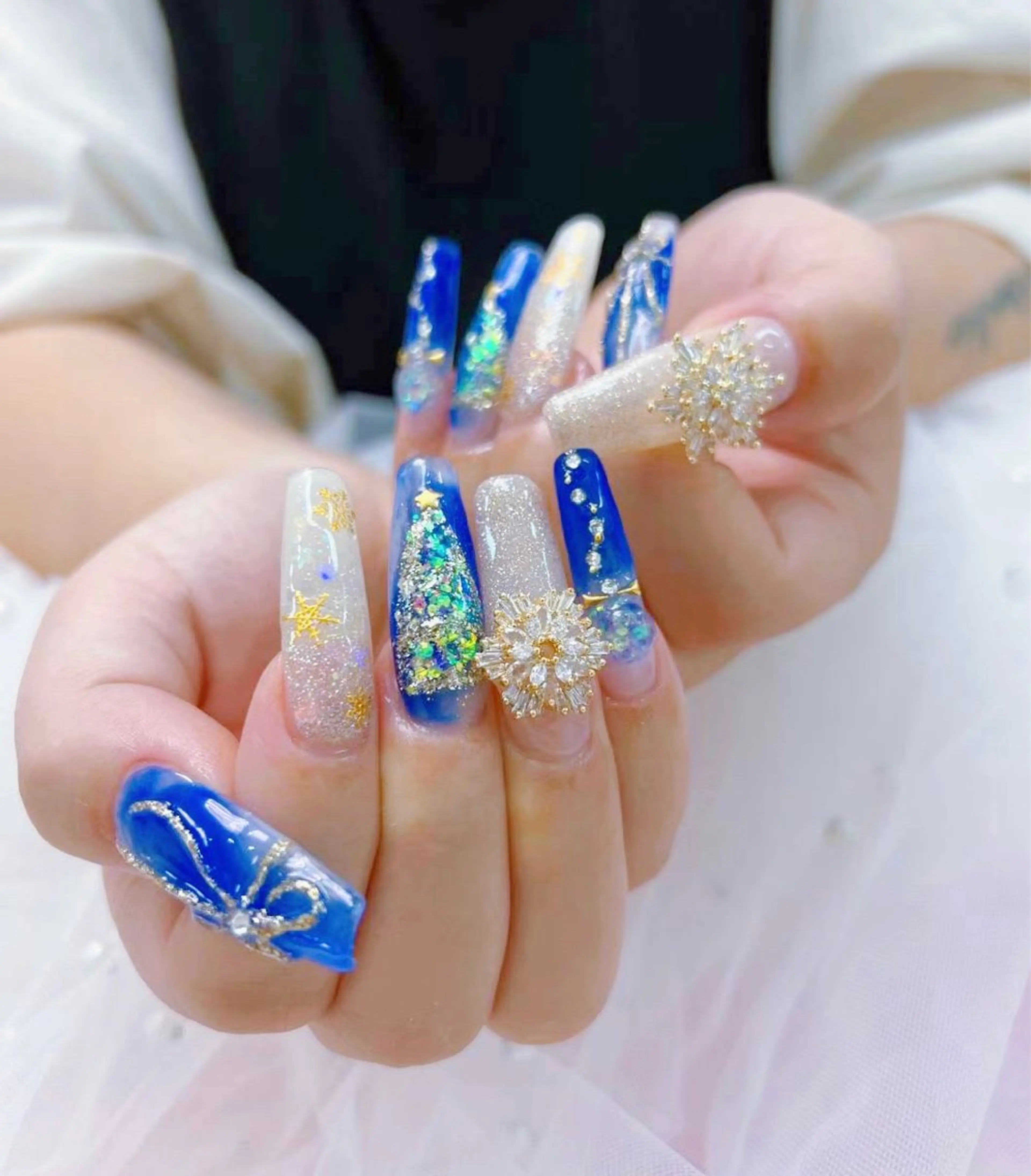 ネイル アートネイル チークネイル フレンチネイル ジェルネイル グリーン YK Beauty Salonのマツエク・マツパデザイン