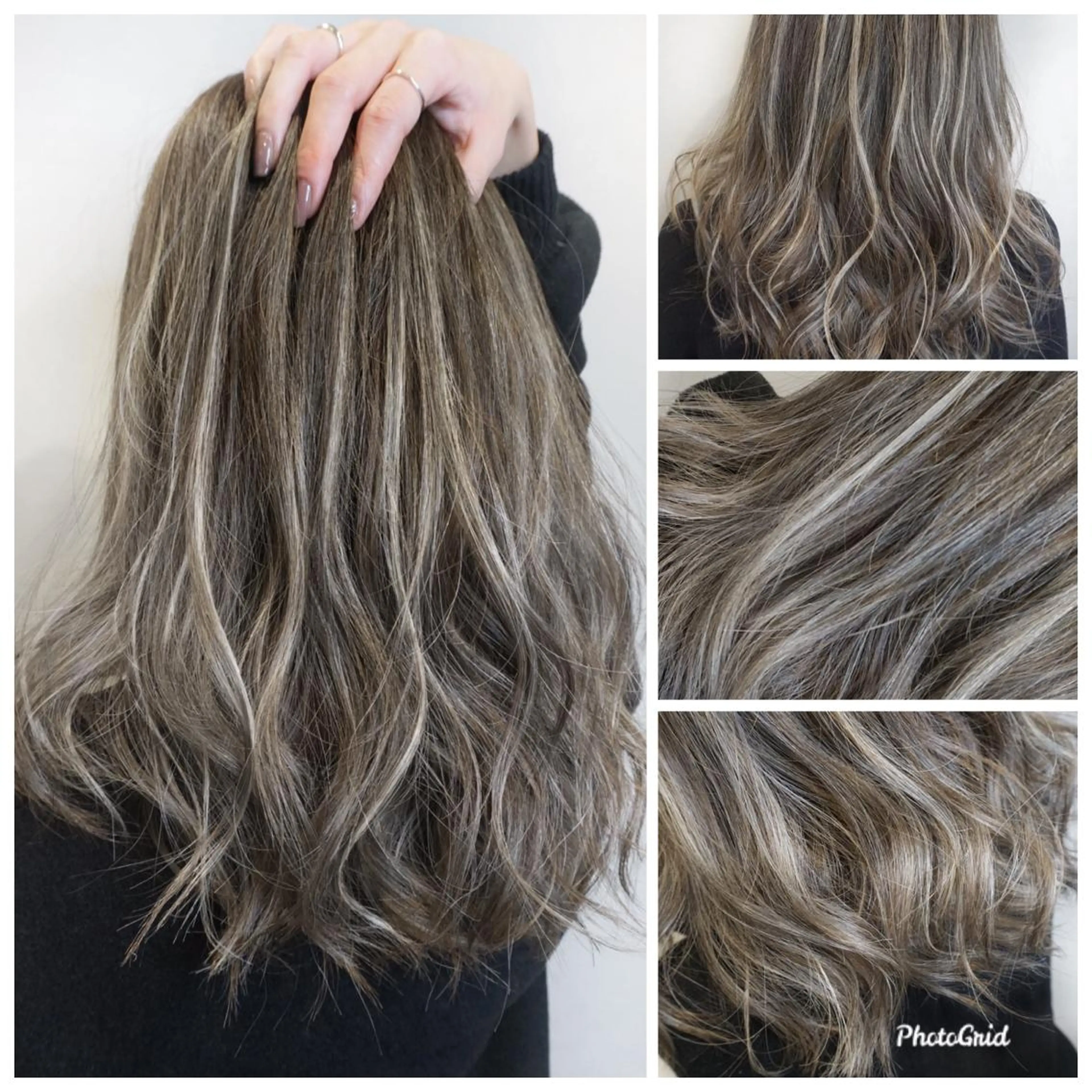 ミディアム カラー ヘアアレンジ ハイライトカラー 3Dハイライト ハイライト ヘアカラー トリートメント 次世代シールエクステ 錦糸町 小泉 朋之のヘアスタイル