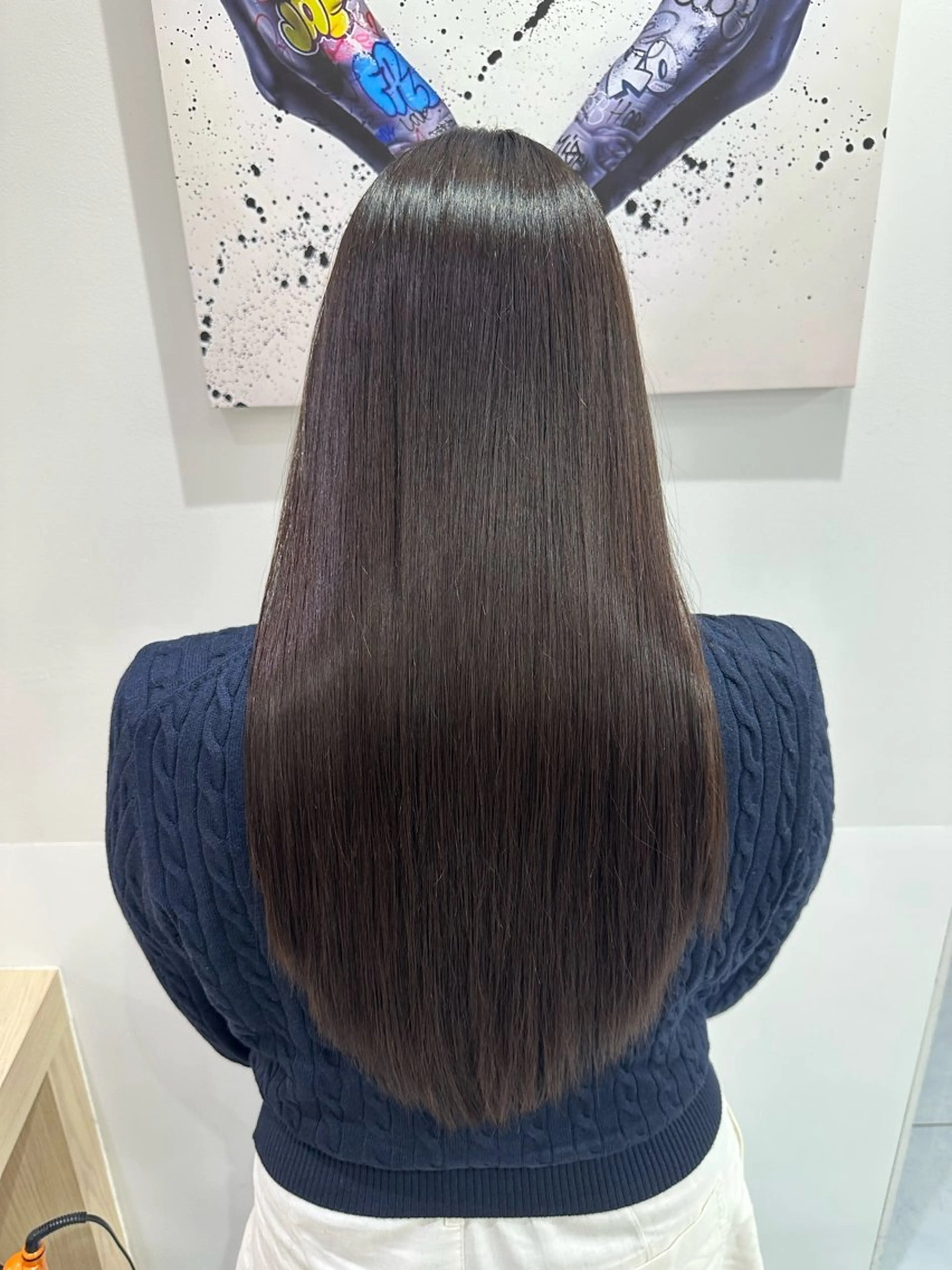 ロング パーマ カット 縮毛矯正 トリートメント 髪質改善/縮毛矯正 /ブリーチ矯正/岡部のヘアスタイル