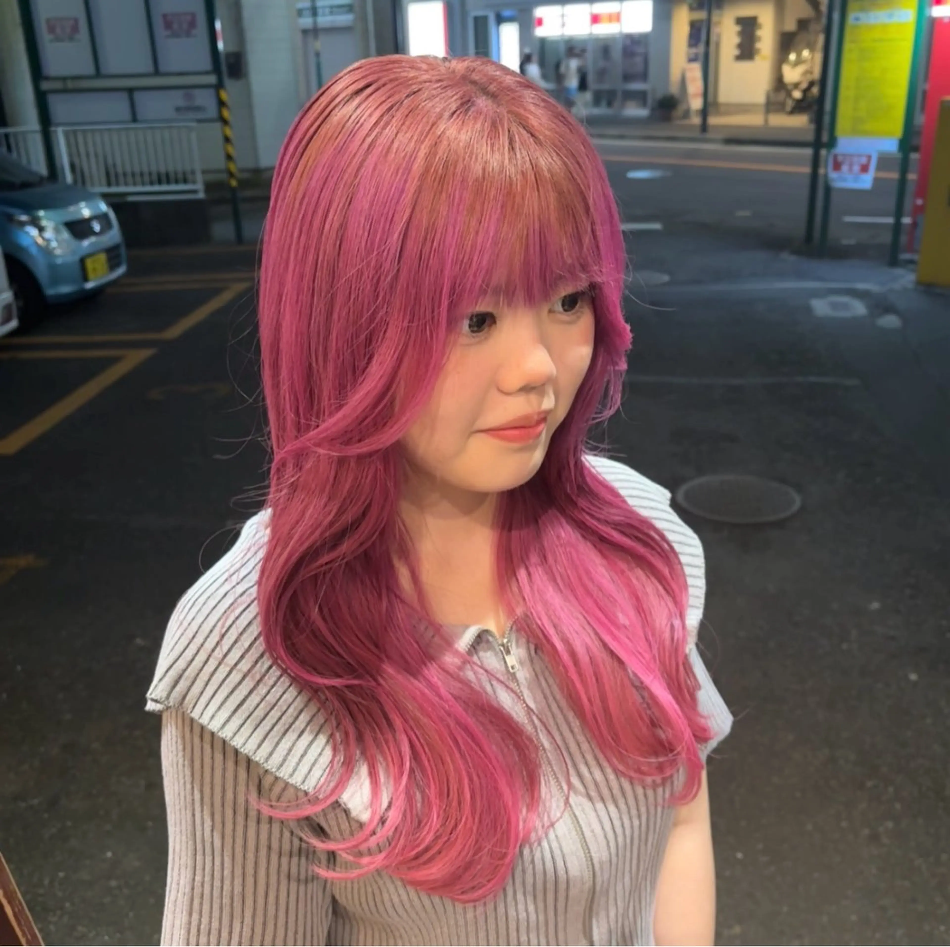 ロング ヘアカラー 🎀ハイトーン/ 艶カラー/夕月🎀のヘアスタイル