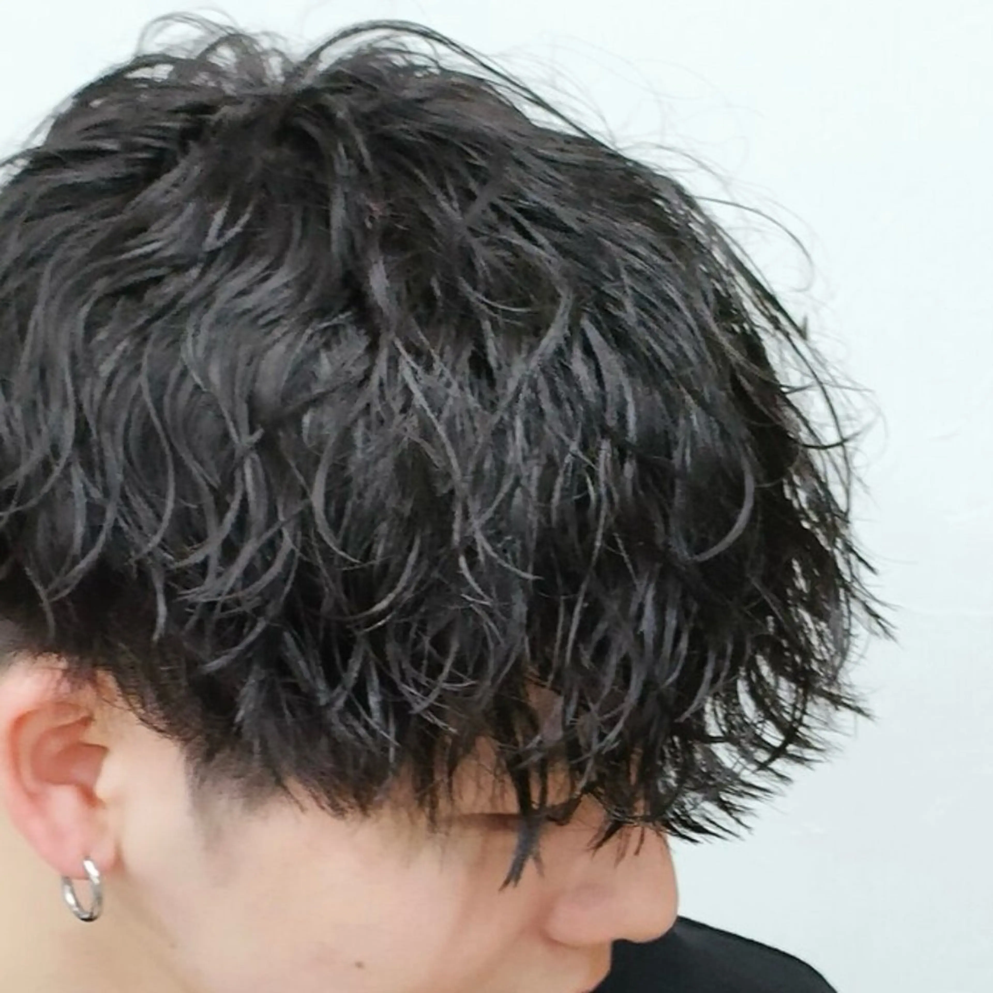 メンズカット+波巻きパーマ/波打ちパーマの写真