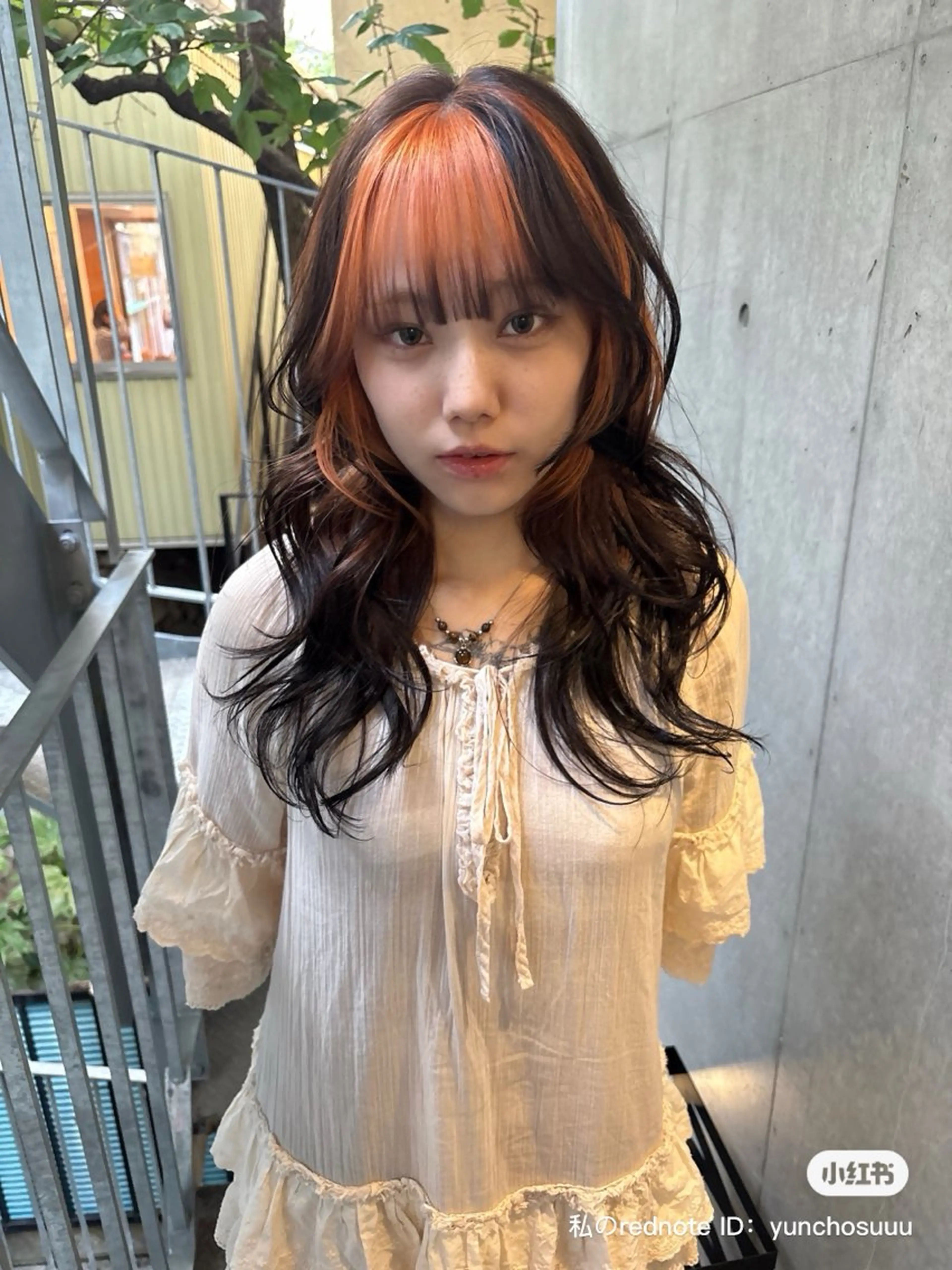 セミロング カラー デザインカラー カット ヘアカラー トリートメント yuuna/ ハッシュカット🎀のヘアスタイル