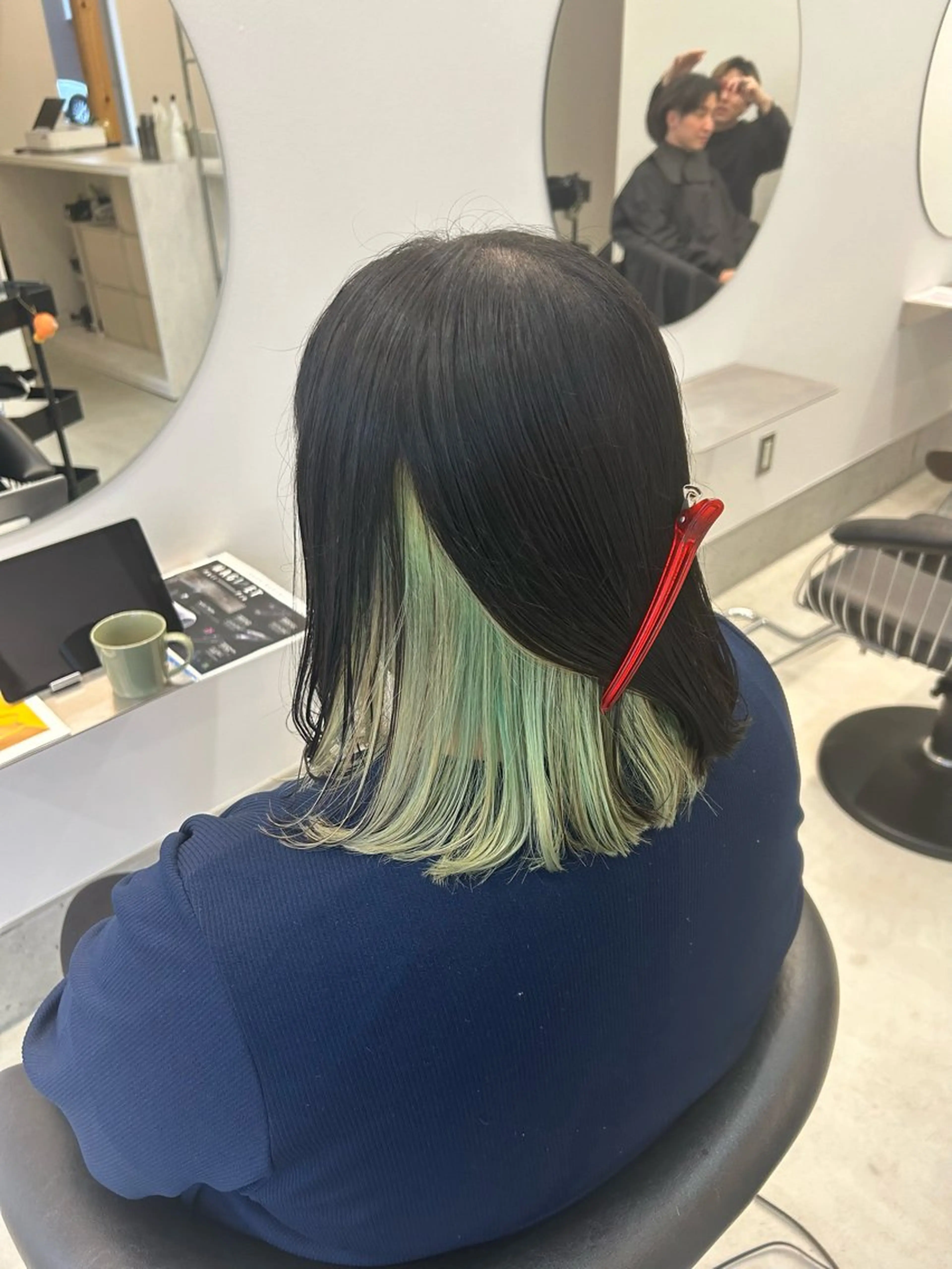 ミディアム カラー カット ヘアカラー En/ ひなたのヘアスタイル