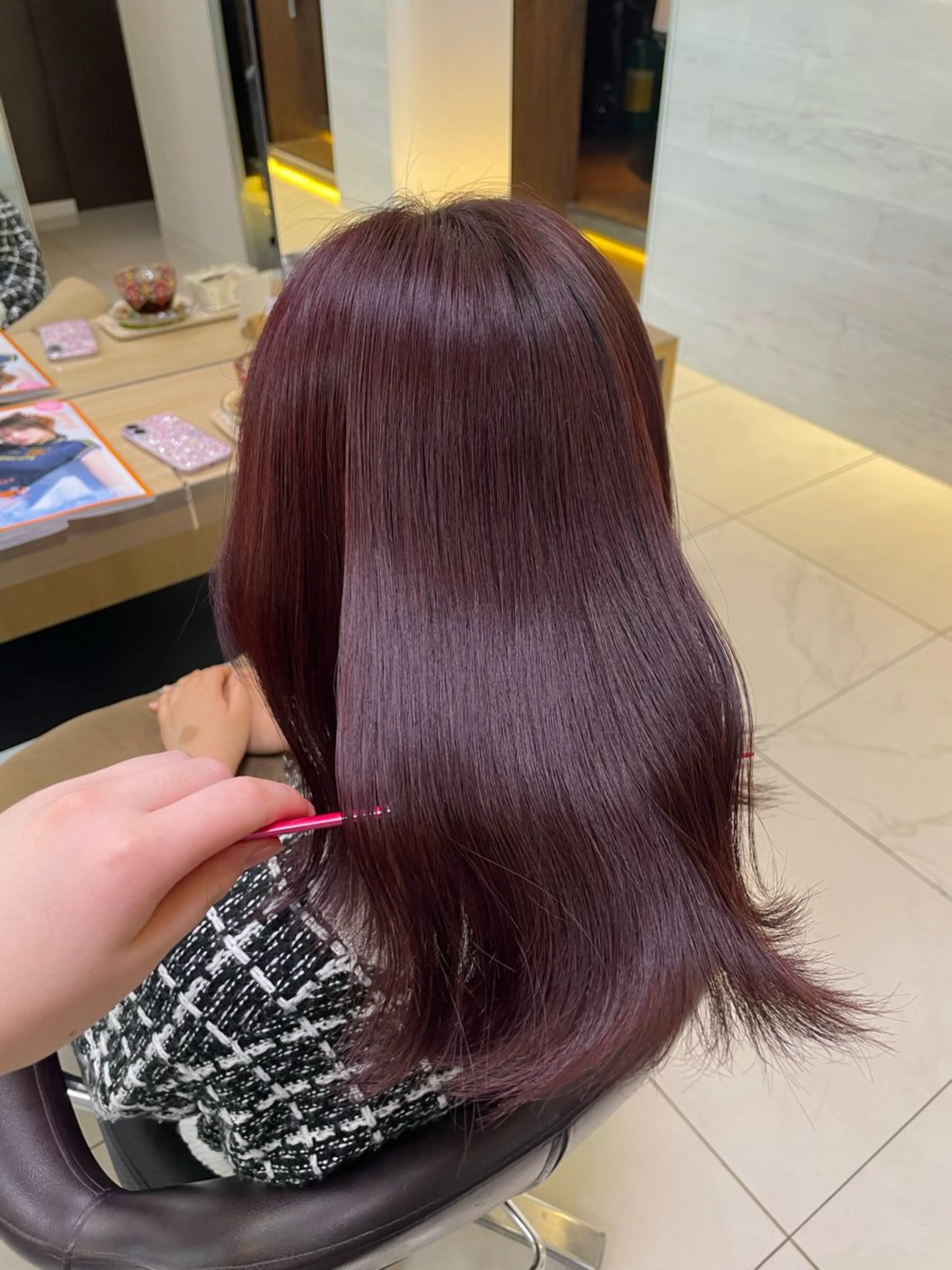 カラー ICHINA🦋寒色 /青髪/艶髪/大船のヘアスタイル