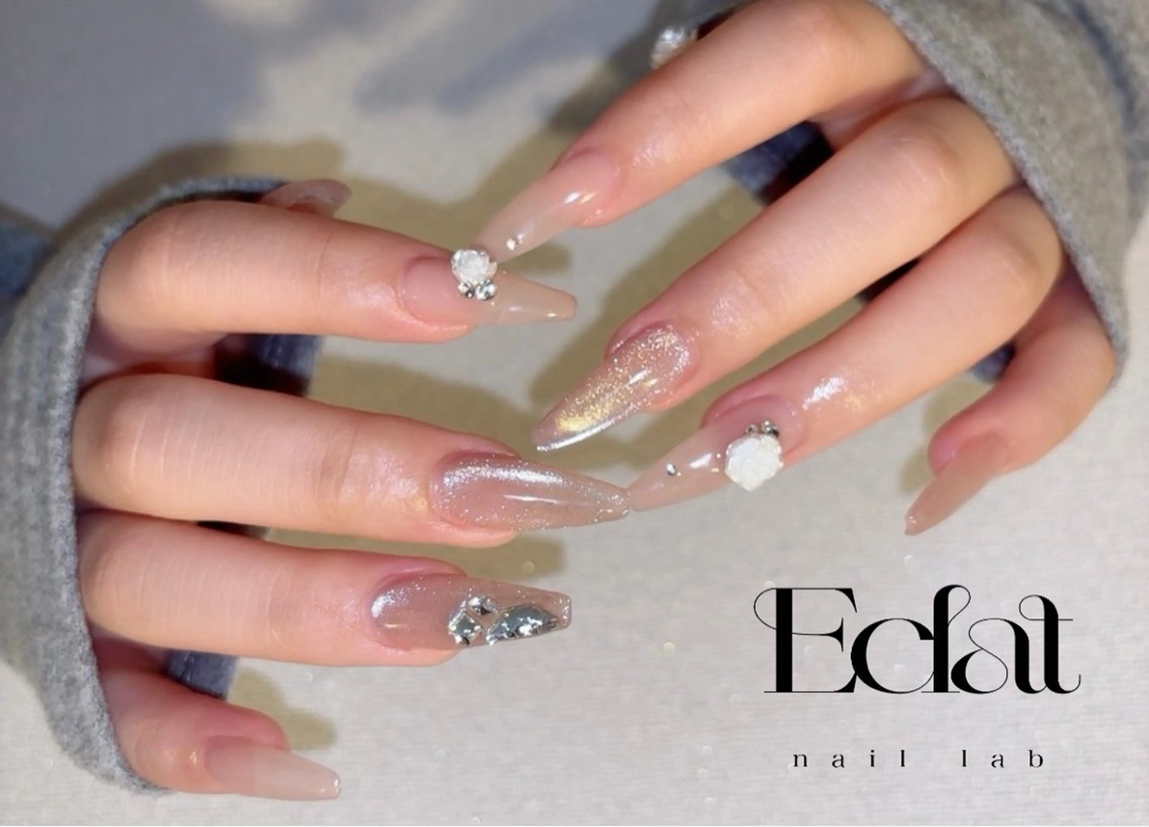 ネイル ハンドネイル ネイルラボEclat RINAのネイルデザイン