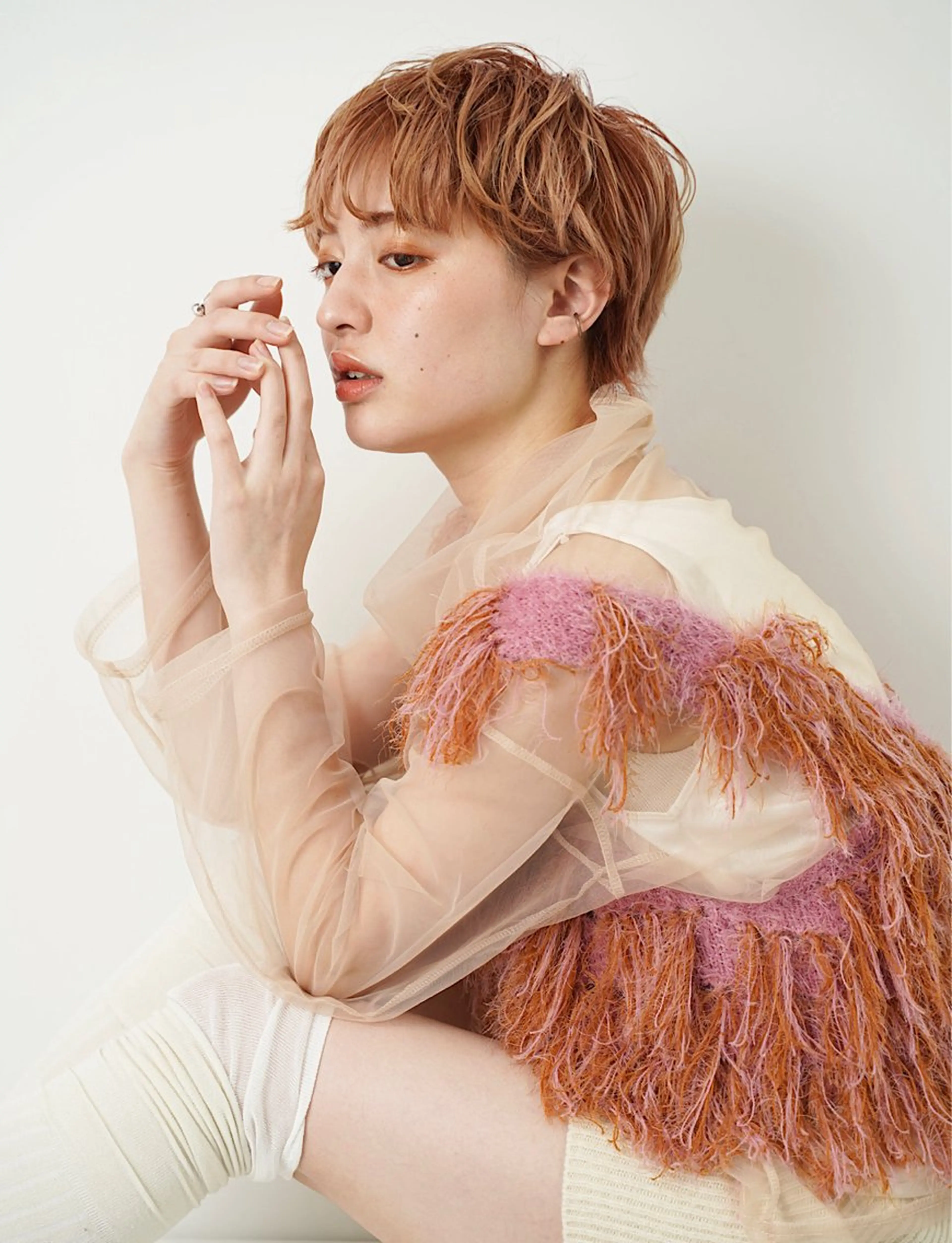 ショート カラー カット ヘアカラー hoNua. 栄/透明感カラーのヘアスタイル