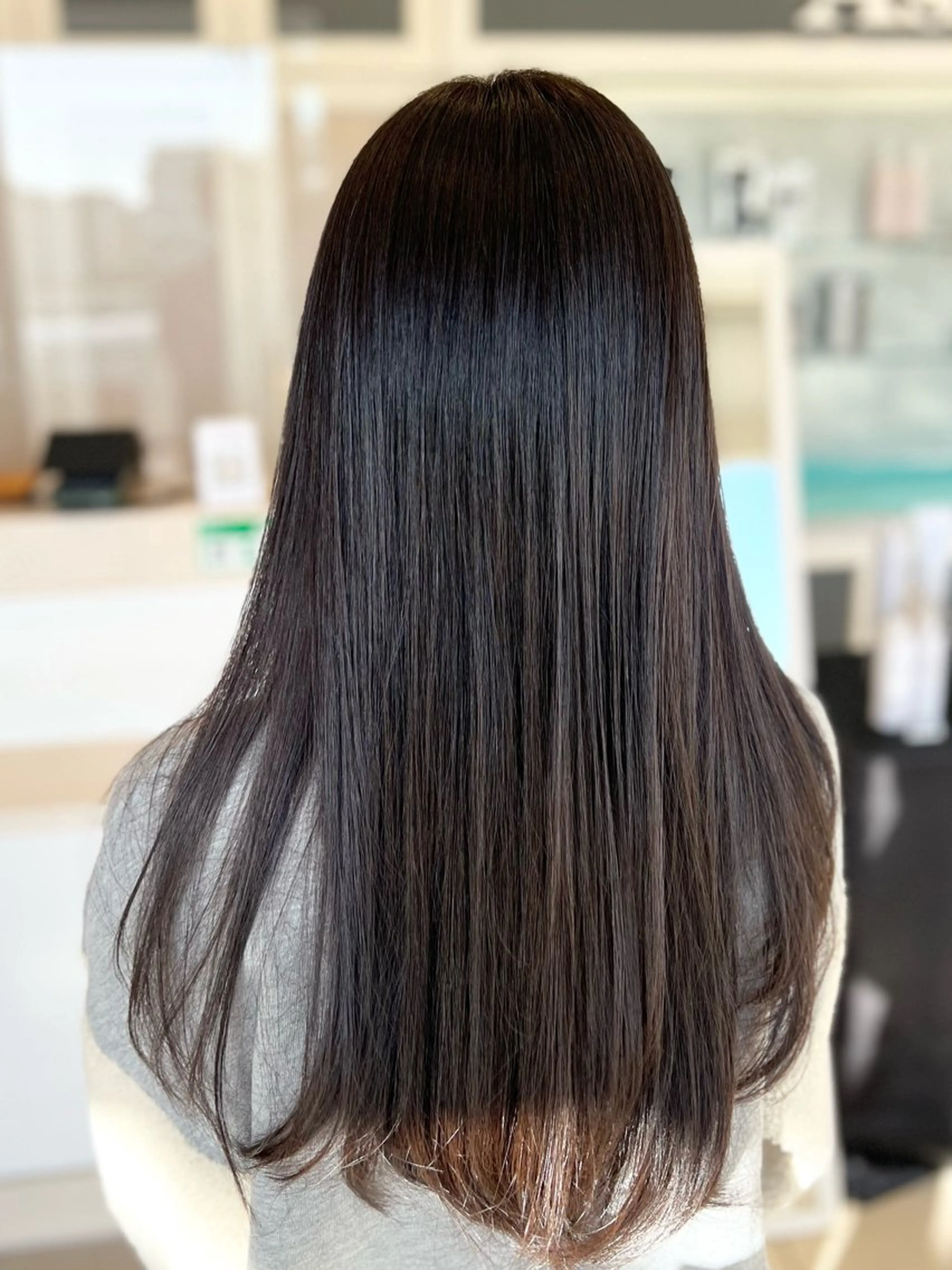 ロング カット 縮毛矯正 金子 直樹のヘアスタイル