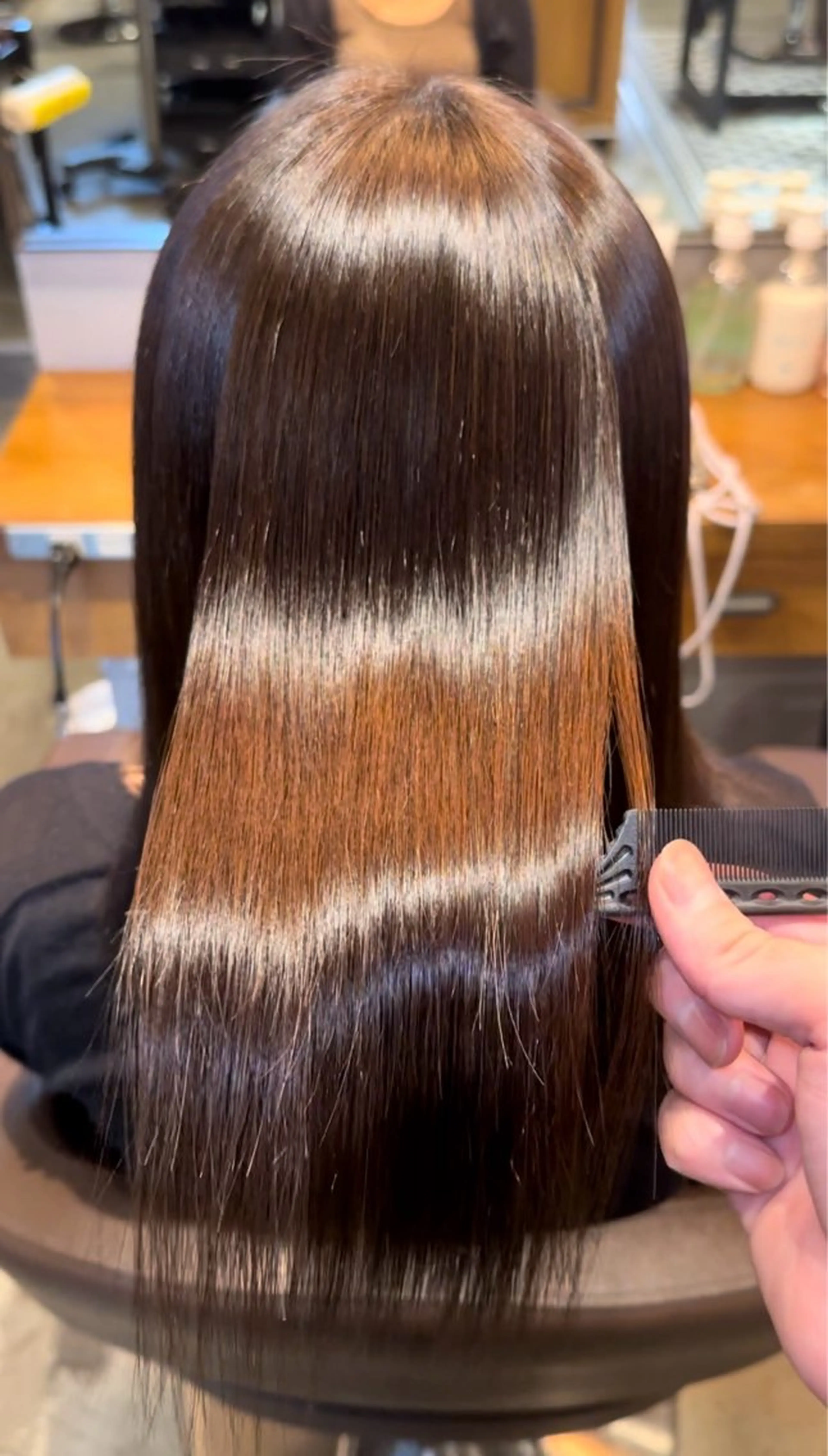 ロング パーマ 髪質改善 ストレートパーマ 縮毛矯正 トリートメント 髪質改善 すずきひじりのヘアスタイル