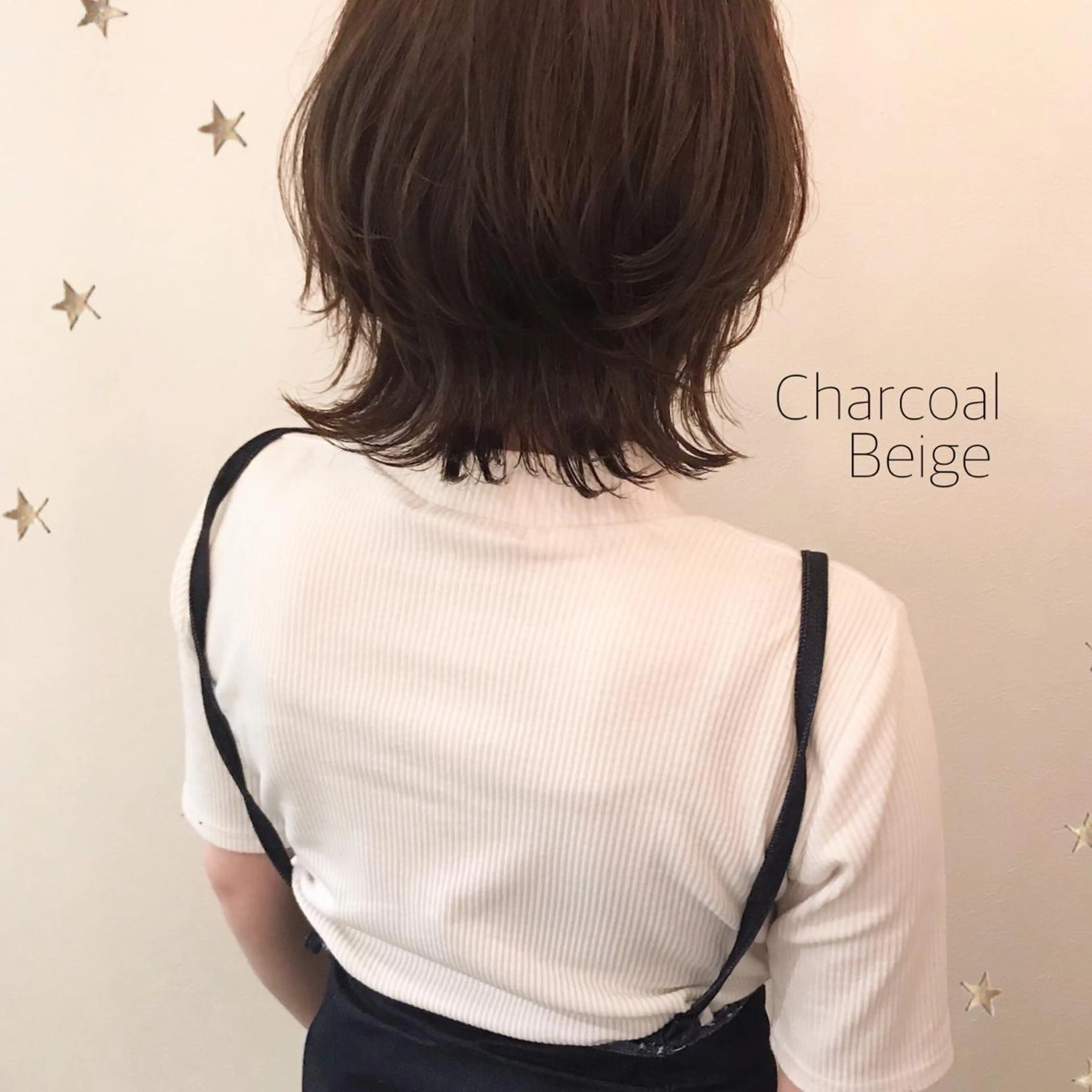 ミディアム カラー 市川 千夏のヘアスタイル